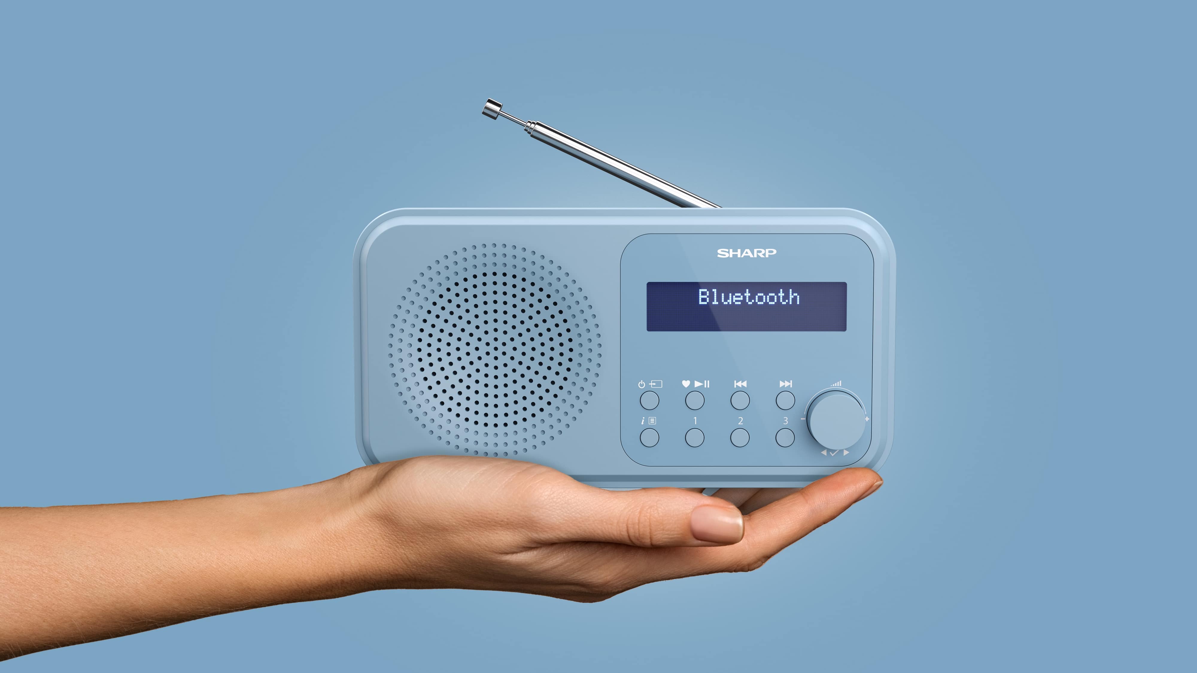 SHARP DAB+/FM Radio DR-P420, USB, Bluetooth, blau