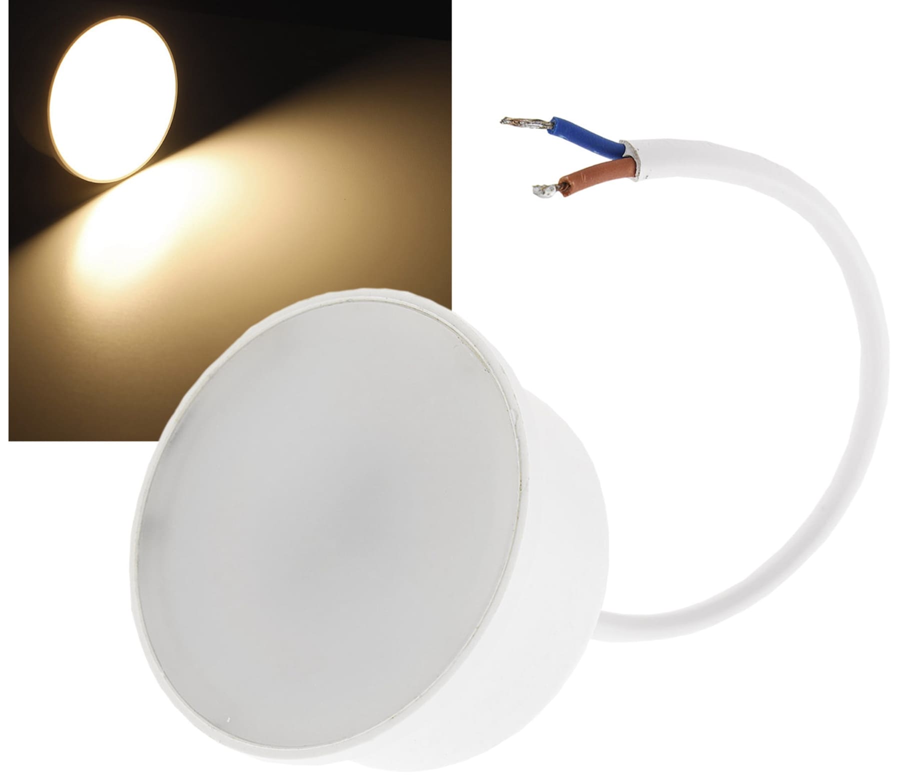 CHILITEC LED-Modul "Piatto W5" für Einbauleuchten, 5W, 390lm, EEK: F, 2900K, Ø 50 mm