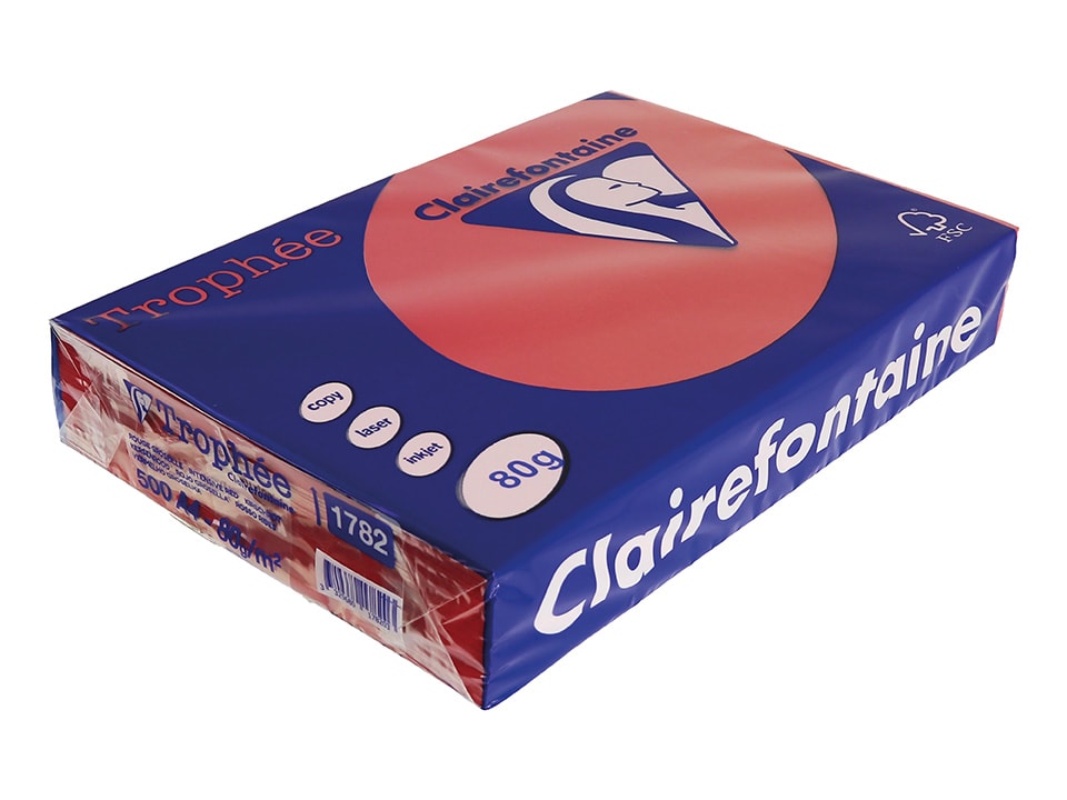 TROPHÉE Kopierpapier A4, kirschrot, 80 g/m²