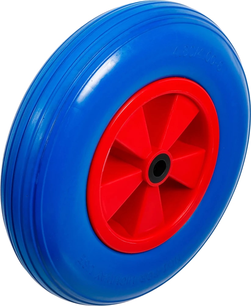BGS TECHNIC Schubkarrenrad, 80656, PU, rot/blau, 400 mm BGS TECHNIC Schubkarrenrad, 80656, PU, rot/blau, 400 mm