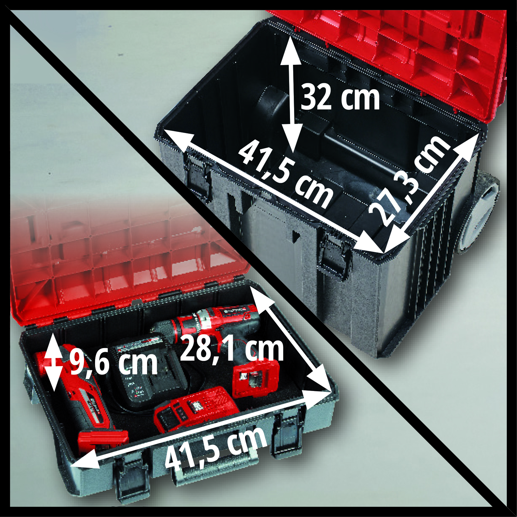 EINHELL Systemkoffer E-Case Tower EINHELL Systemkoffer E-Case Tower