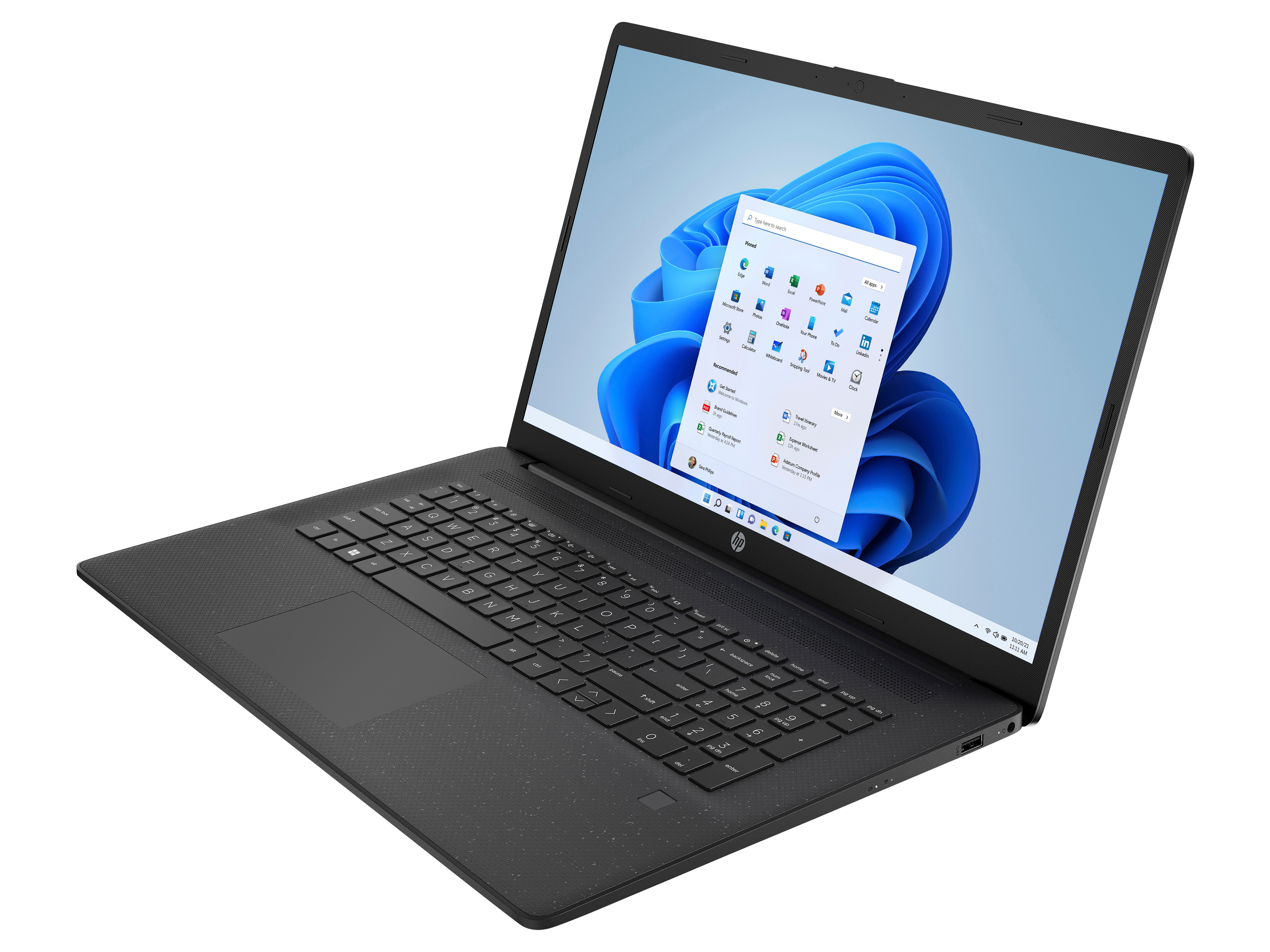 HP Notebook 17-cp2139ng, 43,9cm (17,3"), FHD, AMD Ryzen™ 3 7320U, 8GB DDR5, 512 GB SSD, Windows 11 Home