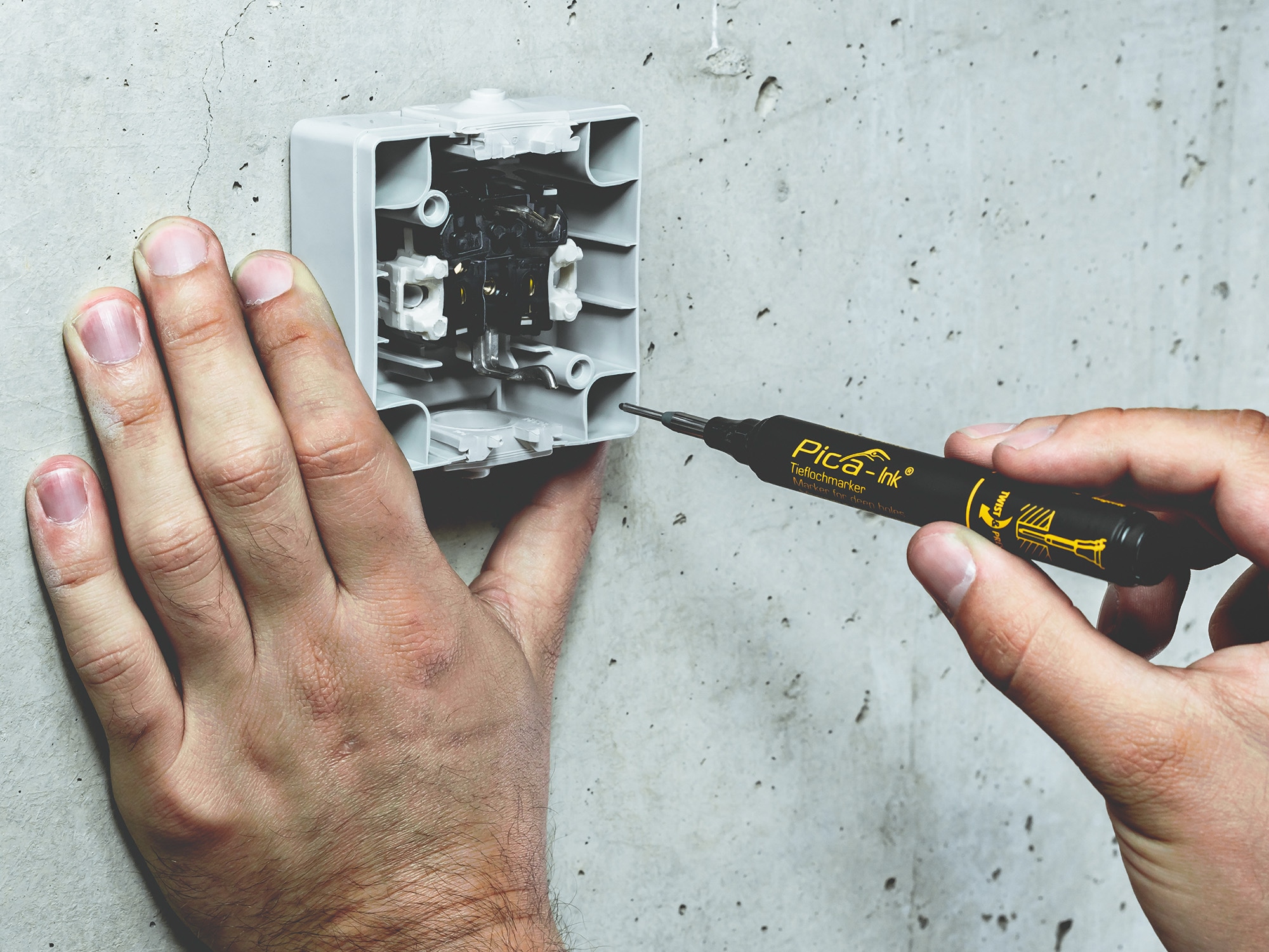 PICA MASTER-BELT, Gürteltasche mit Tieflochmarker & Permanentmarker