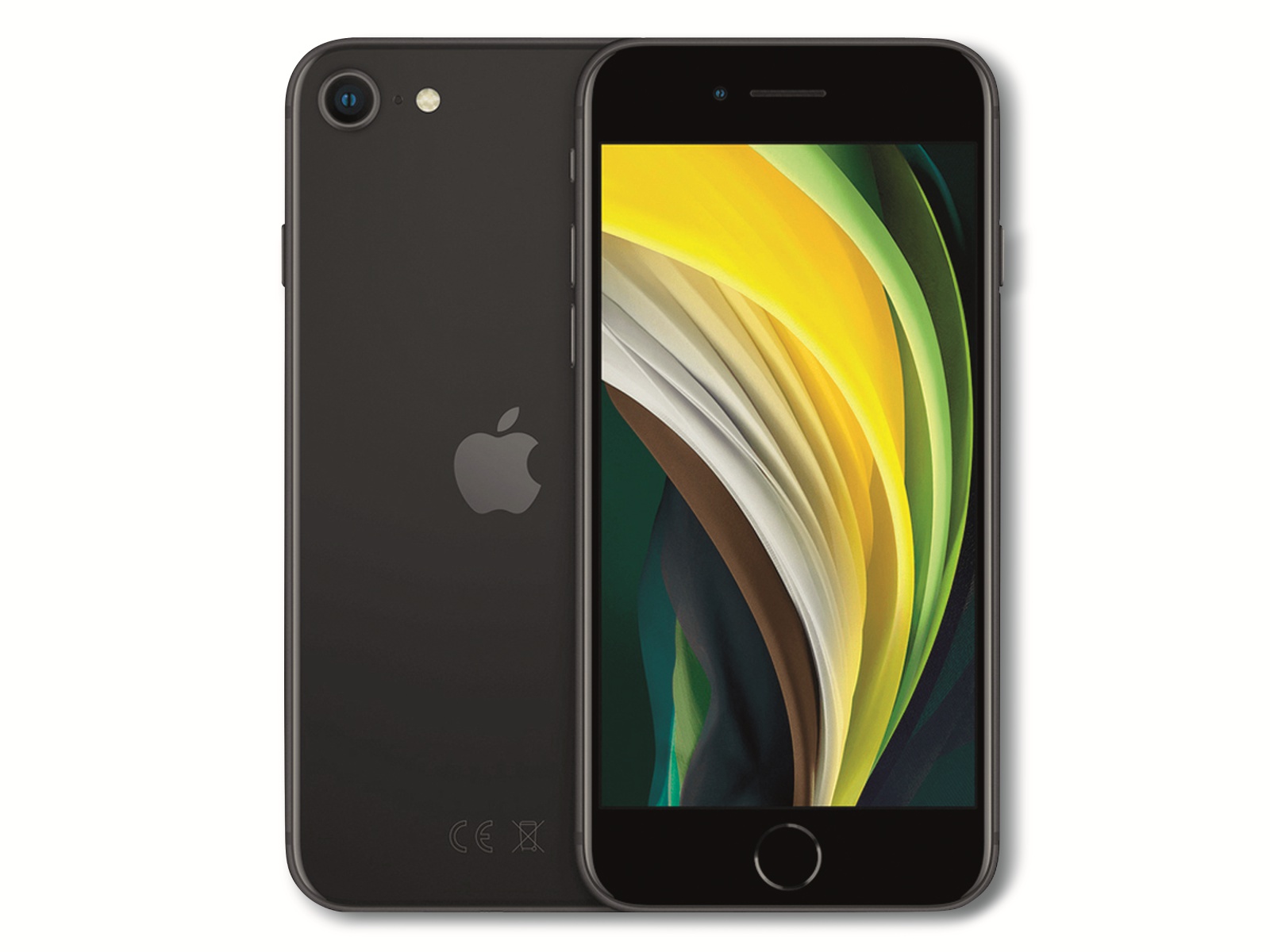 APPLE IPhone SE 2020 2. Gen, 64 GB, schwarz, geöffnete Verpackung