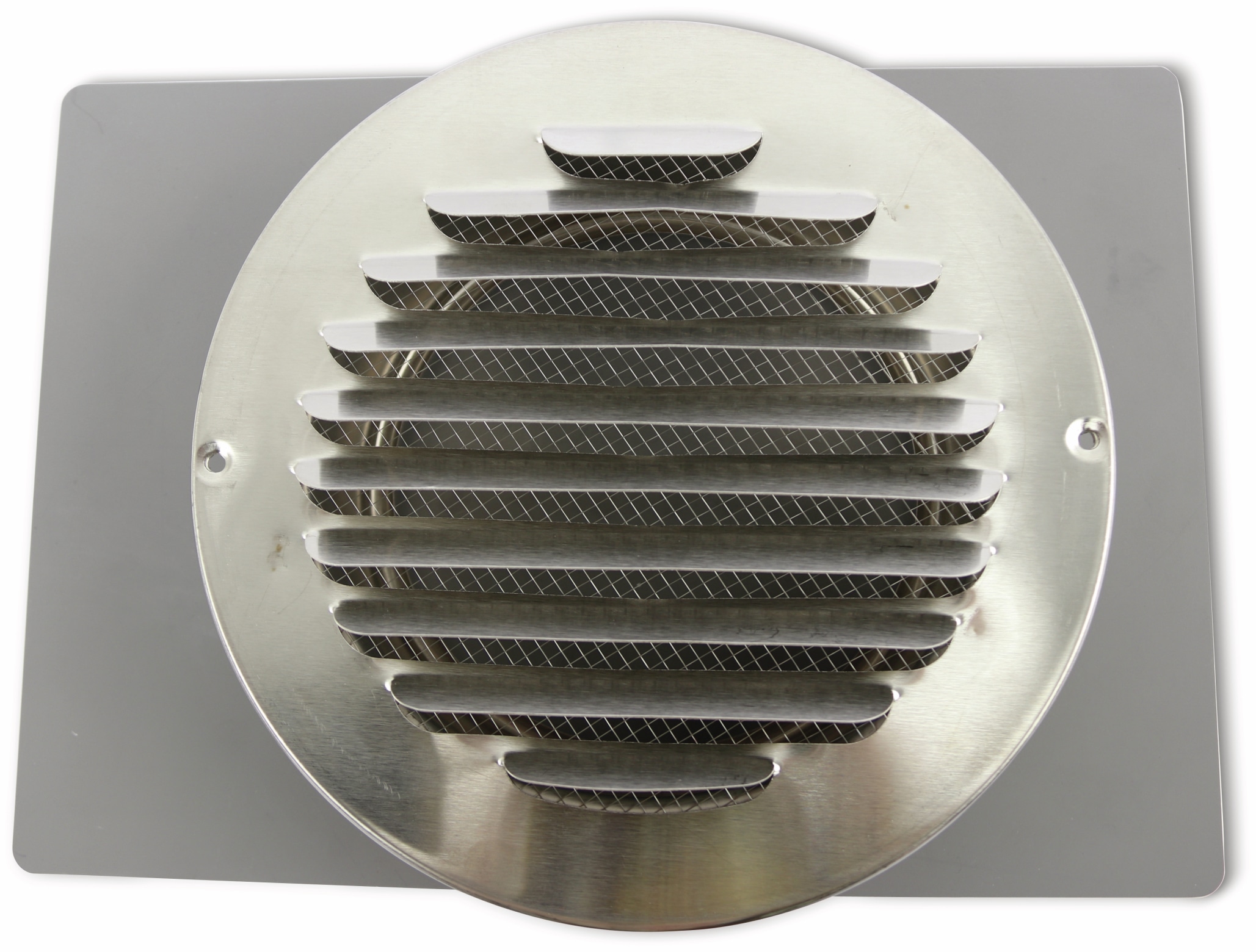 Lüftungsgitter, 150 mm, Edelstahl, gebürstet