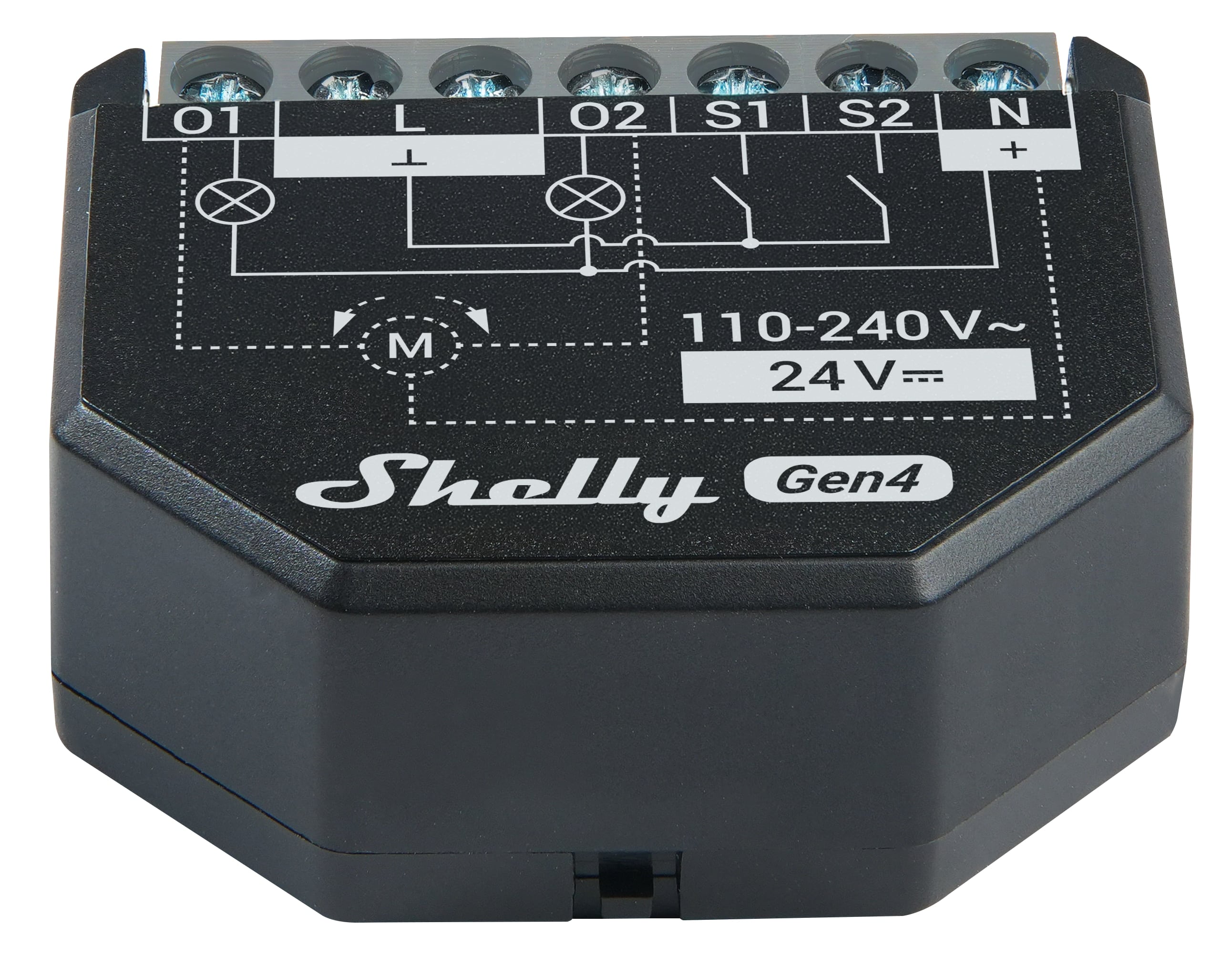 SHELLY WLAN-Schaltaktor 2PM Gen4, 2 Kanal, WLAN, Matter, Bluetooth, 4 Stück SHELLY WLAN-Schaltaktor 2PM Gen4, 2 Kanal, WLAN, Matter, Bluetooth, 4 Stück