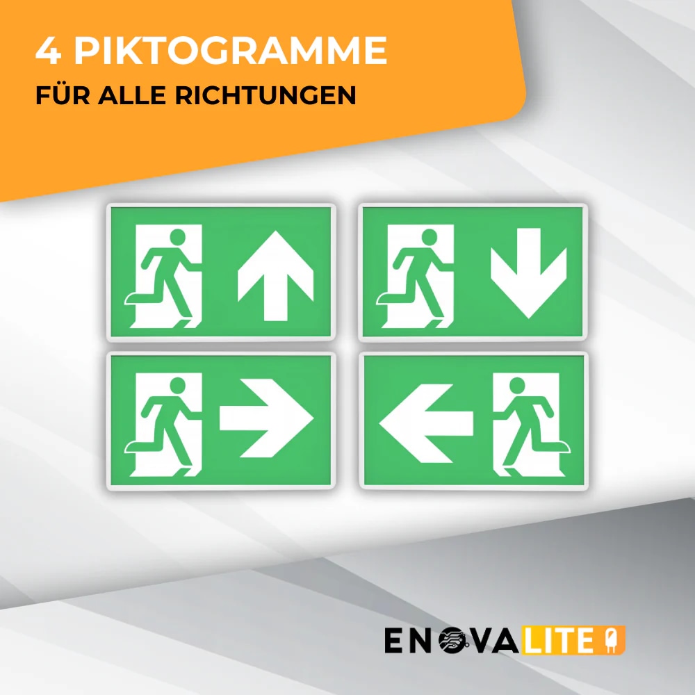 ENOVALITE LED-Fluchtwegeleuchte, inkl. 8 h Notstromakku ENOVALITE LED-Fluchtwegeleuchte, inkl. 8 h Notstromakku