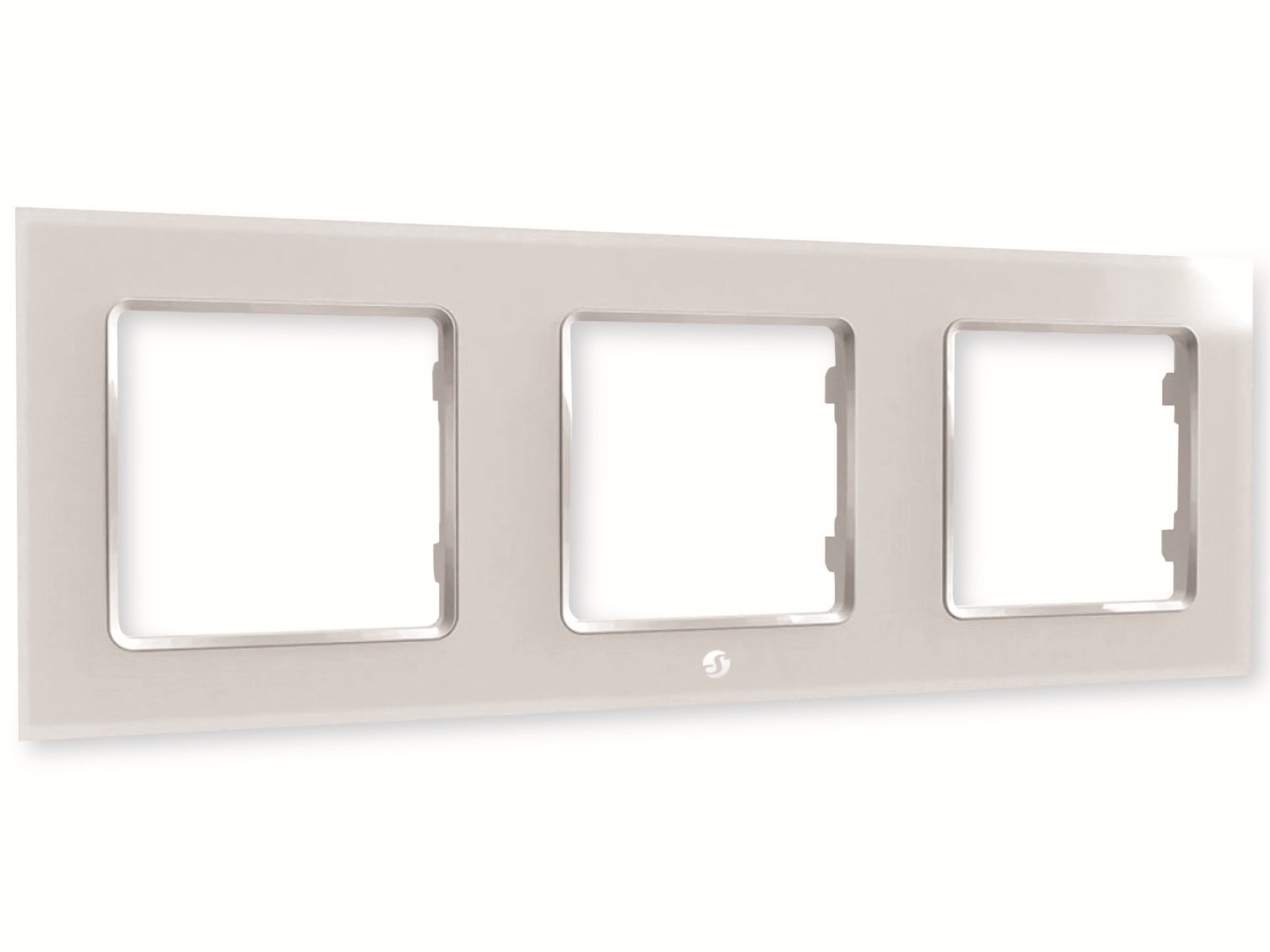 SHELLY Wandtaster-Rahmen Wall Frame 3, weiß, 3-fach