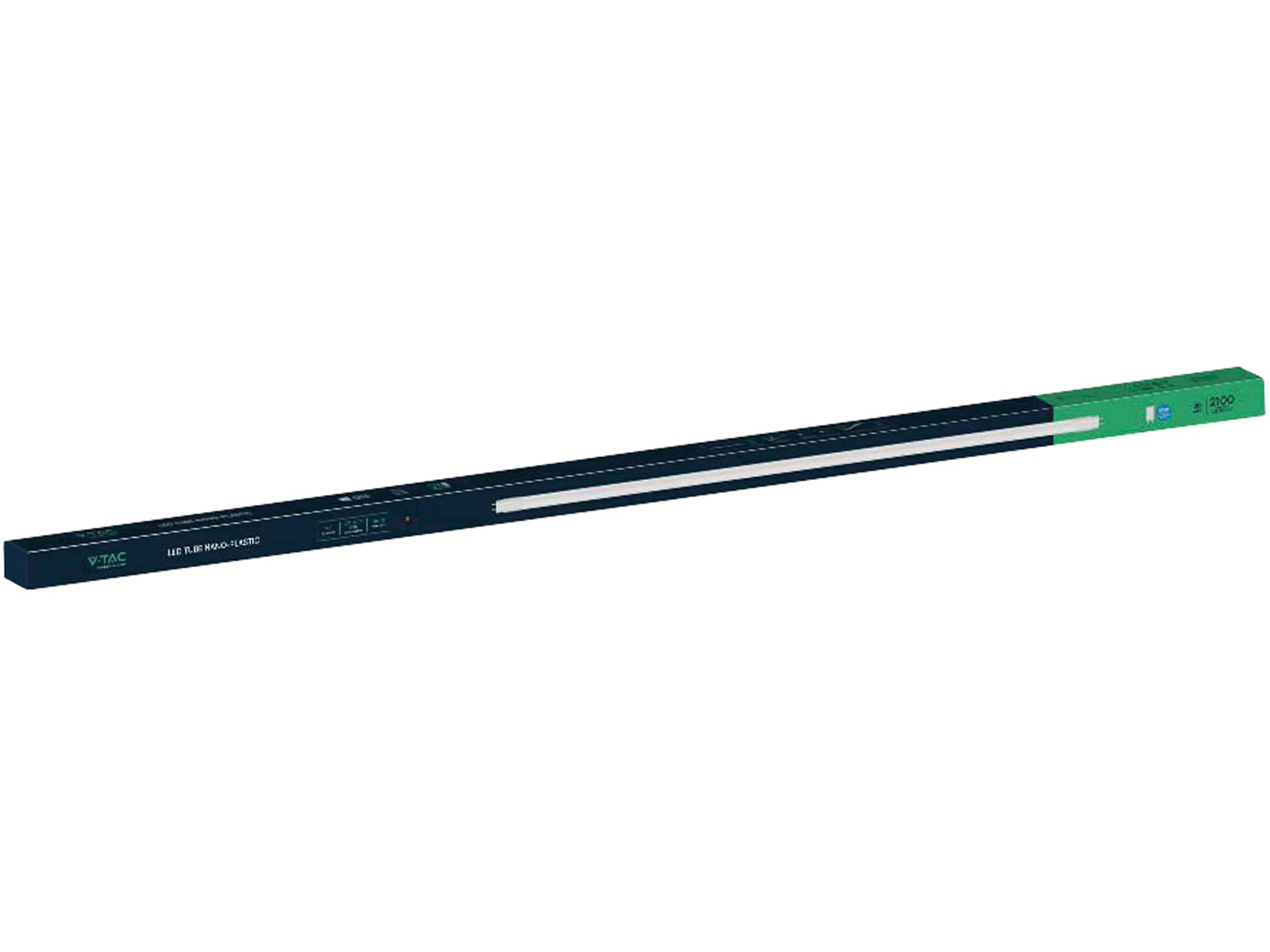 V-TAC LED-Röhre VT-1577, T8, G13, EEK: F, 20 W, 2100 lm, 3000 K, 1500 mm, 4 Stück V-TAC LED-Röhre VT-1577, T8, G13, EEK: F, 20 W, 2100 lm, 3000 K, 1500 mm, 4 Stück