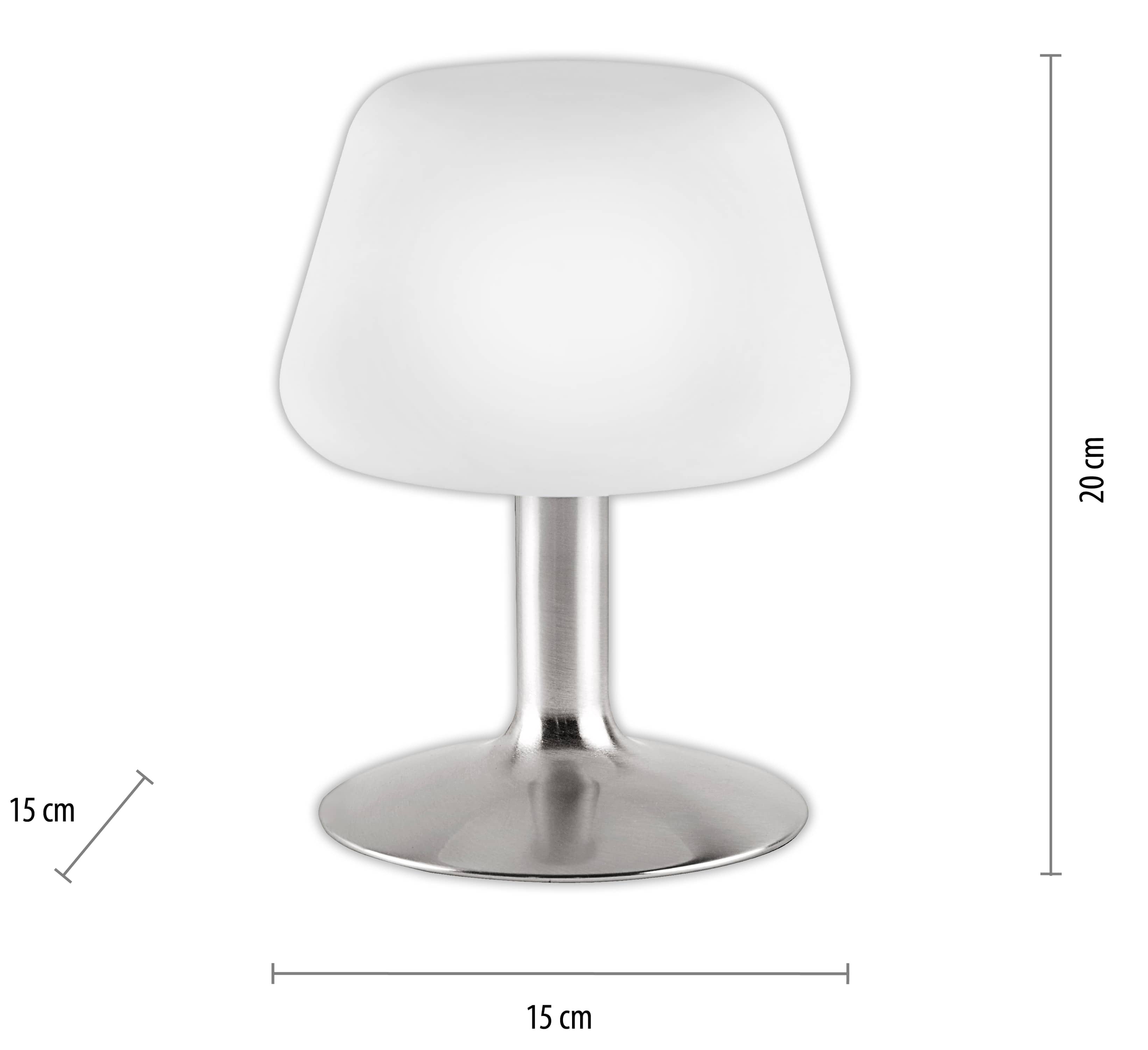PAUL NEUHAUS LED-Tischleuchte 4078-55 stahl, 2,6 W, 265 lm, 3000 K PAUL NEUHAUS LED-Tischleuchte 4078-55 stahl, 2,6 W, 265 lm, 3000 K