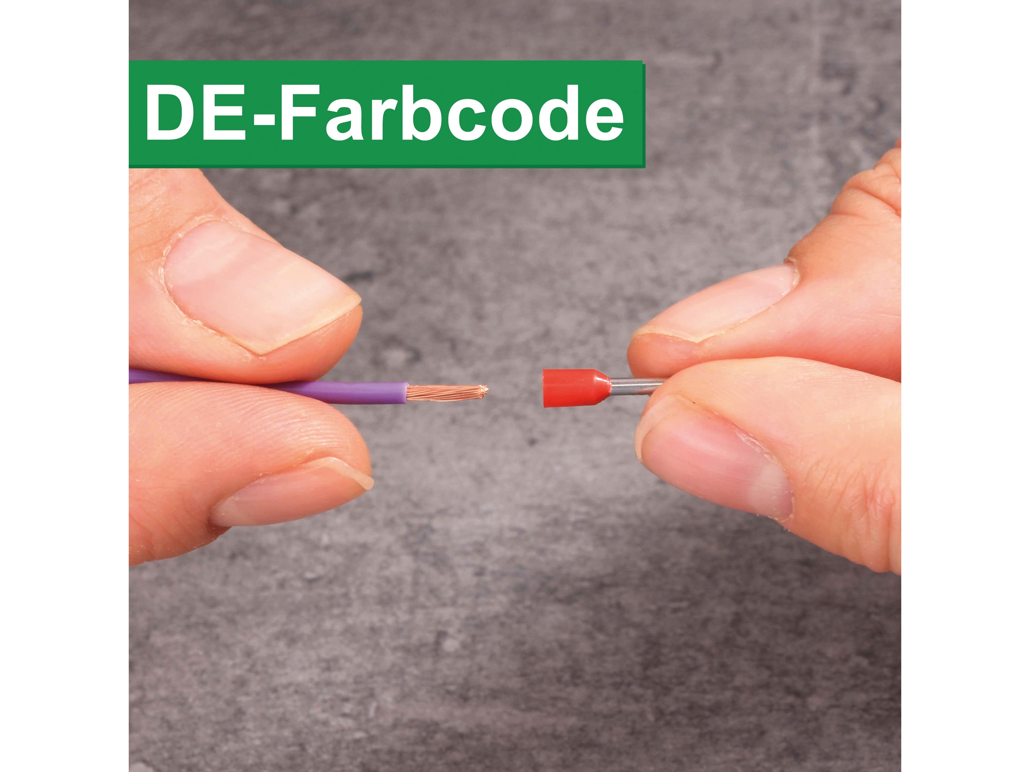 QUADRIOS selbsteinstellende Automatik-Crimpzange mit isolierten/unisolierten Aderendhülsen Set