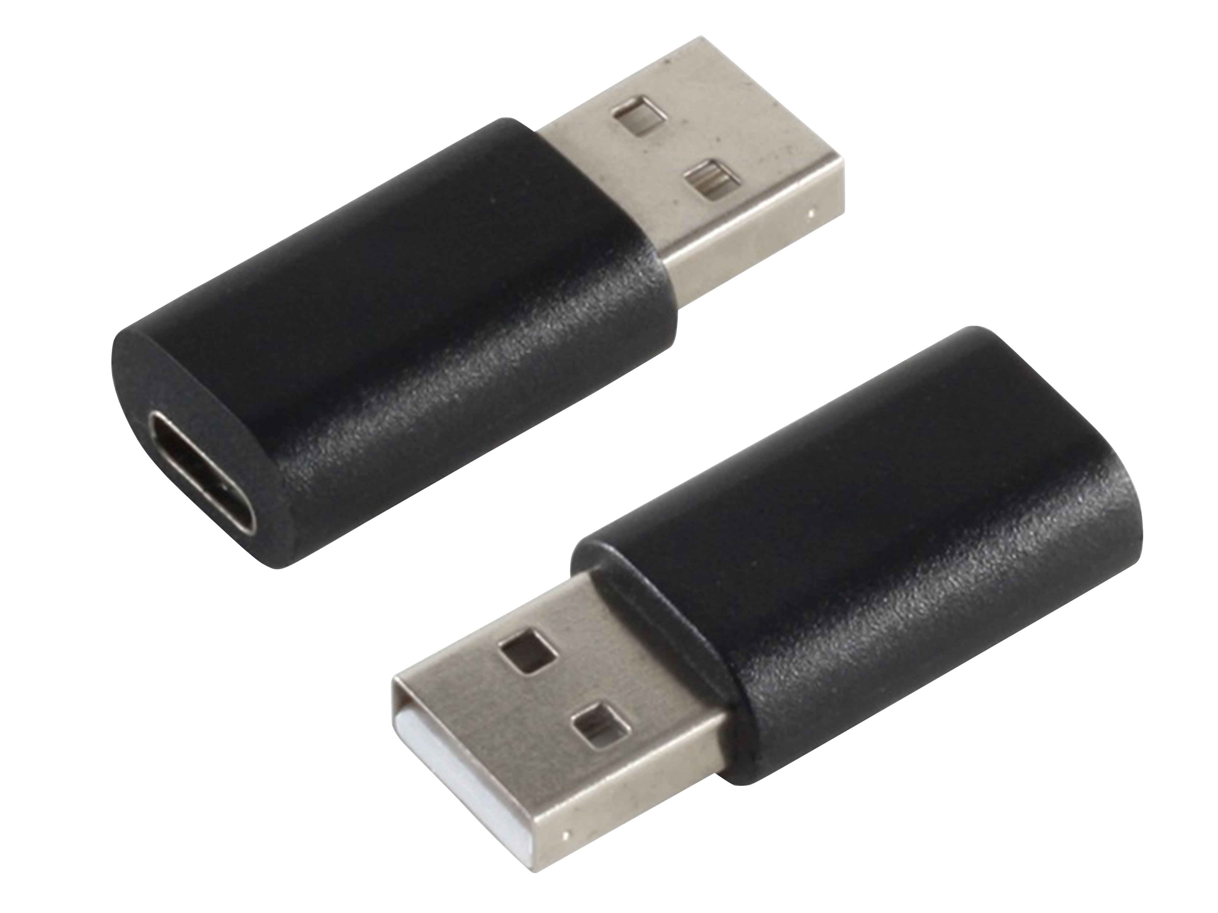 S-IMPULS USB-A Adapter USB-C Buchse 2.0 schwarz