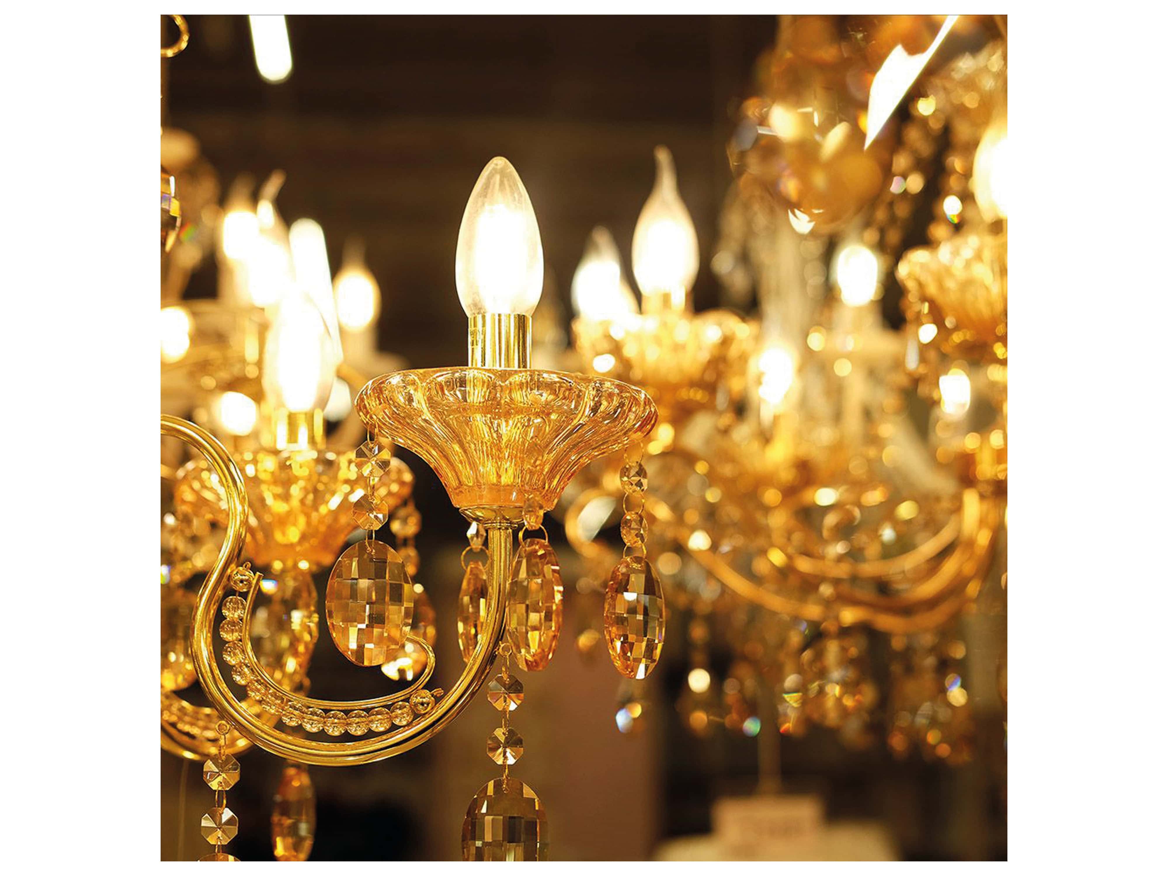 V-TAC LED-Filament-Lampe VT-2127, E14, EEK: F, 6W, 600lm, 3000K