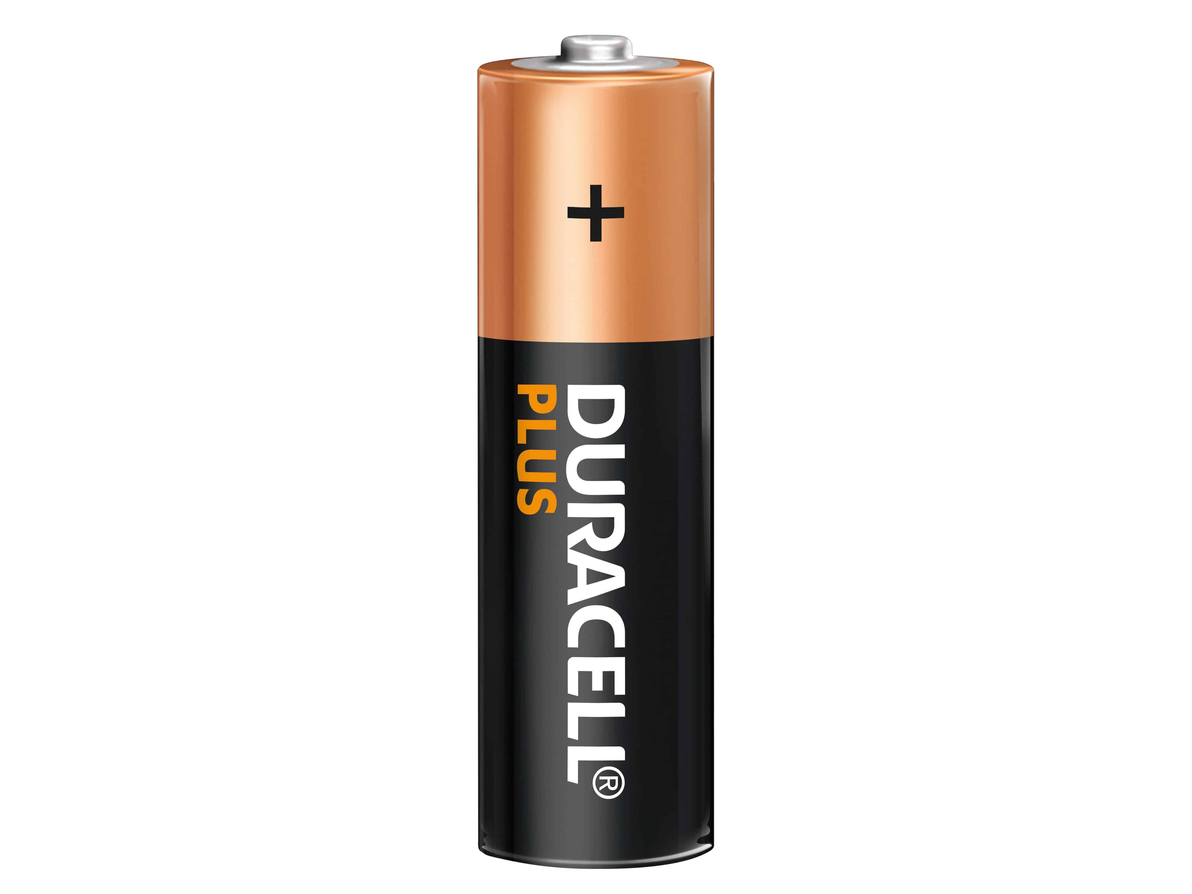 DURACELL Batterie Alkaline, Mignon, AA, LR06, 1,5V, Plus, Extra Life, 10 Stück