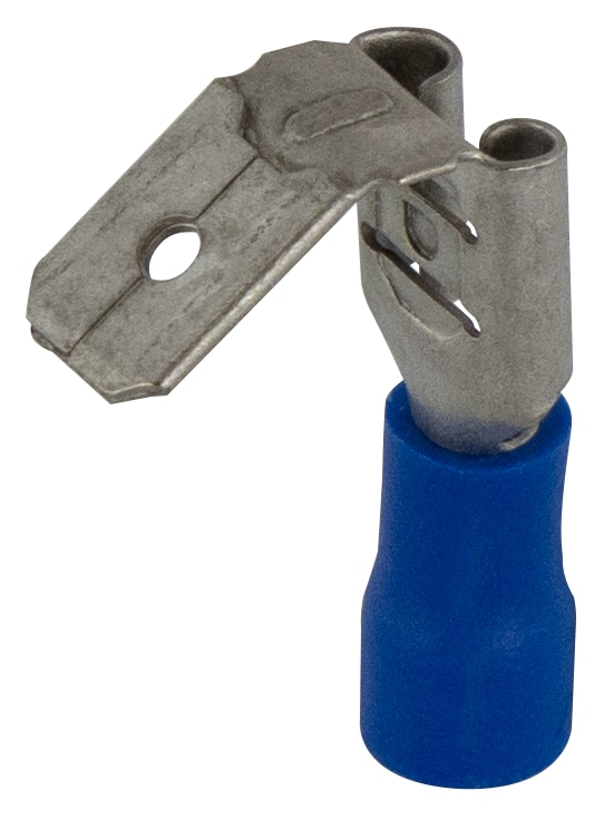 REV Flachsteckhülse mit Abzweig, blau, 6,3 x 0,8 mm, 25 Stück