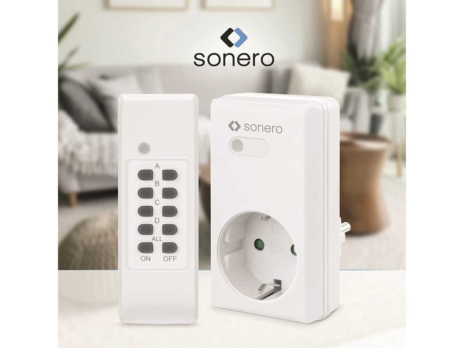 SONERO Funksteckdosen-Set S-RCS203, Indoor SONERO Funksteckdosen-Set S-RCS203, Indoor