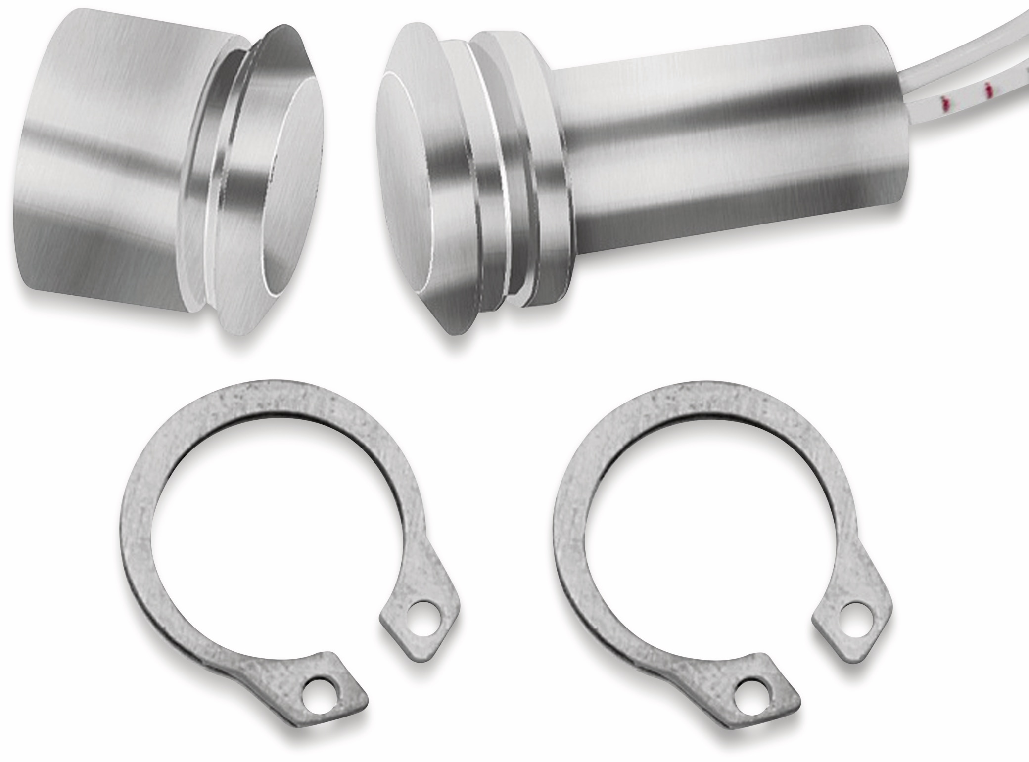 Tür-Fenster- Einlaßkontakt, 36 V/0,5 A, Ø12x25mm, Aluminium