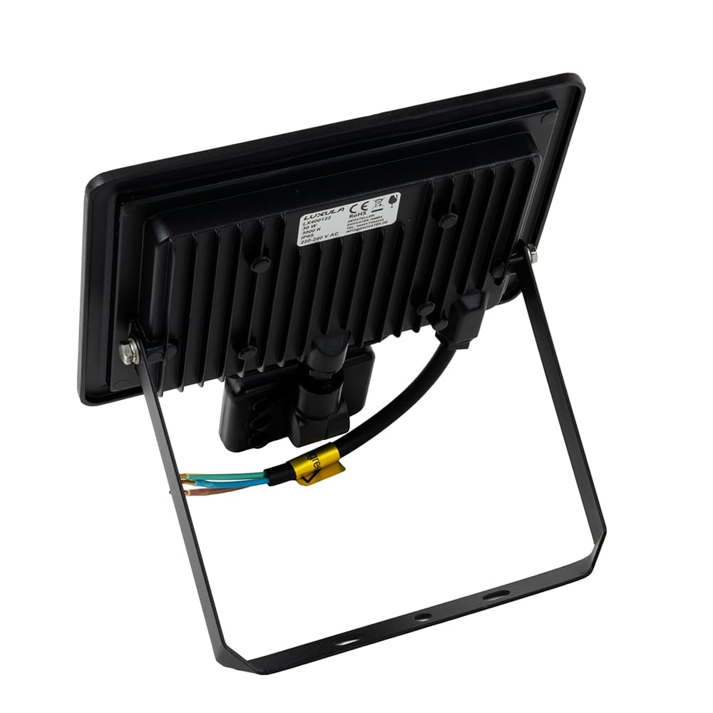 LUXULA LED-Fluter mit Bewegungsmelder, EEK: F, 30W, 3000lm, 4000K, IP65, schwarz LUXULA LED-Fluter mit Bewegungsmelder, EEK: F, 30W, 3000lm, 4000K, IP65, schwarz