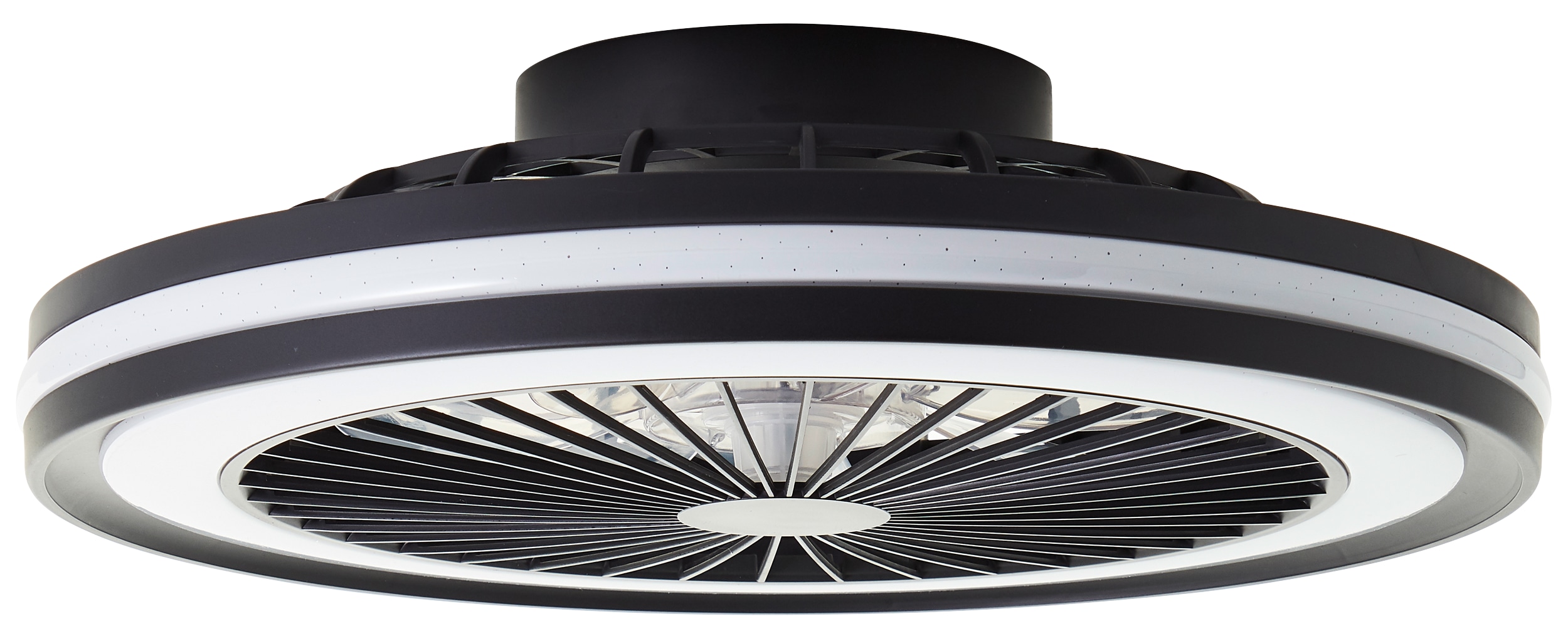 BRILLIANT LED-Deckenleuchte Palmero, mit Ventilator, 40 W, Ø 46,5 cm