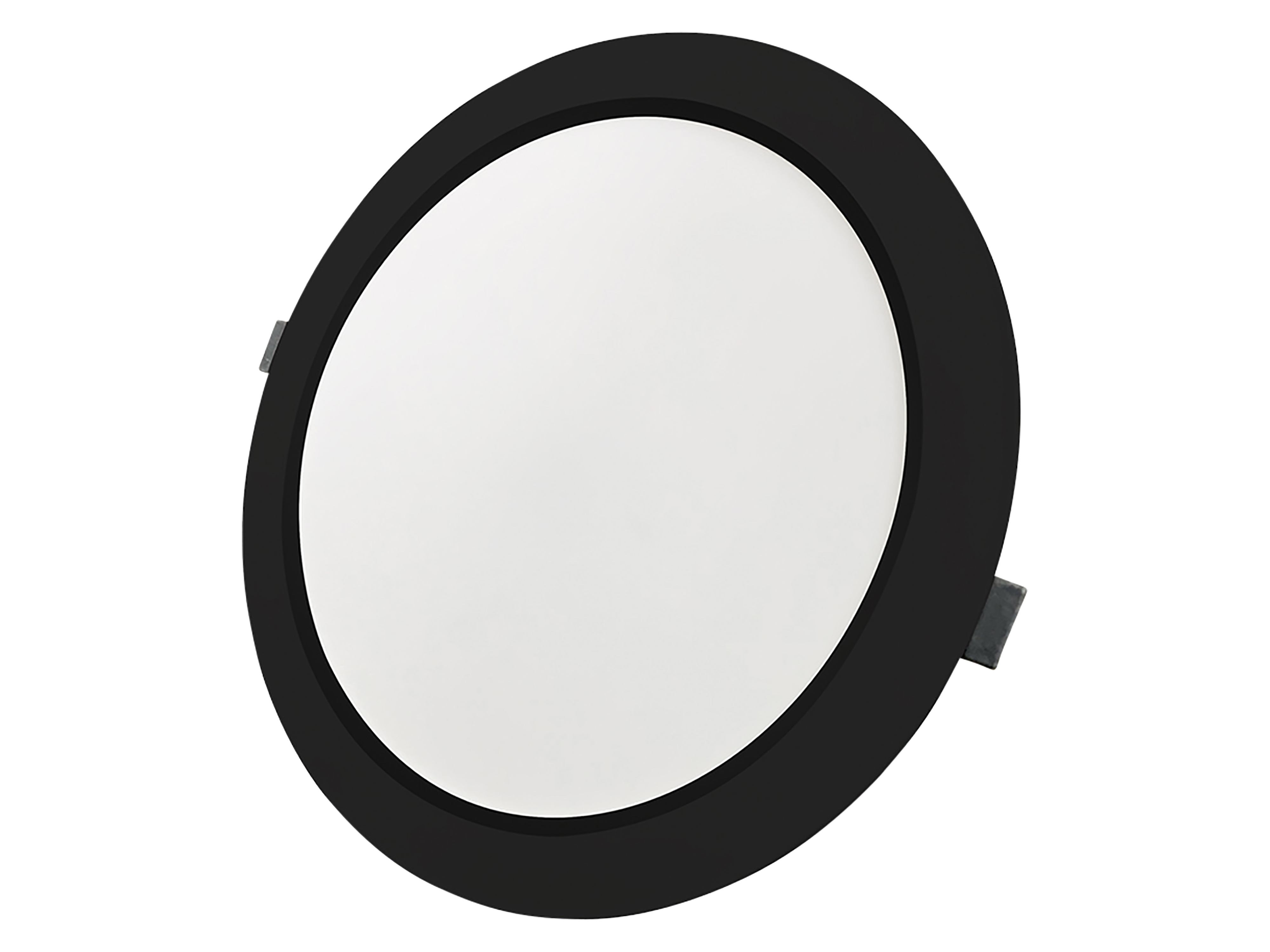 LUXULA LED-Einbauleuchte, 12W, EEK: F, 1200lm, CCT, IP44, schwarz