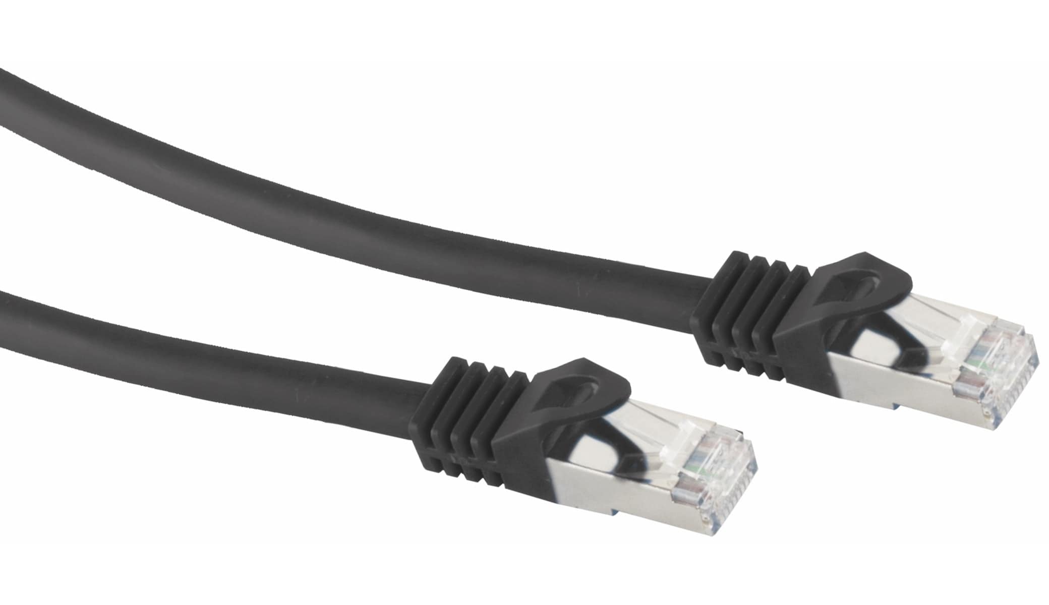 S-IMPULS RJ45 Patchkabel S/FTP (PIMF), m. CAT.7 Rohkabel, 7,5 m, schwarz S-IMPULS RJ45 Patchkabel S/FTP (PIMF), m. CAT.7 Rohkabel, 7,5 m, schwarz