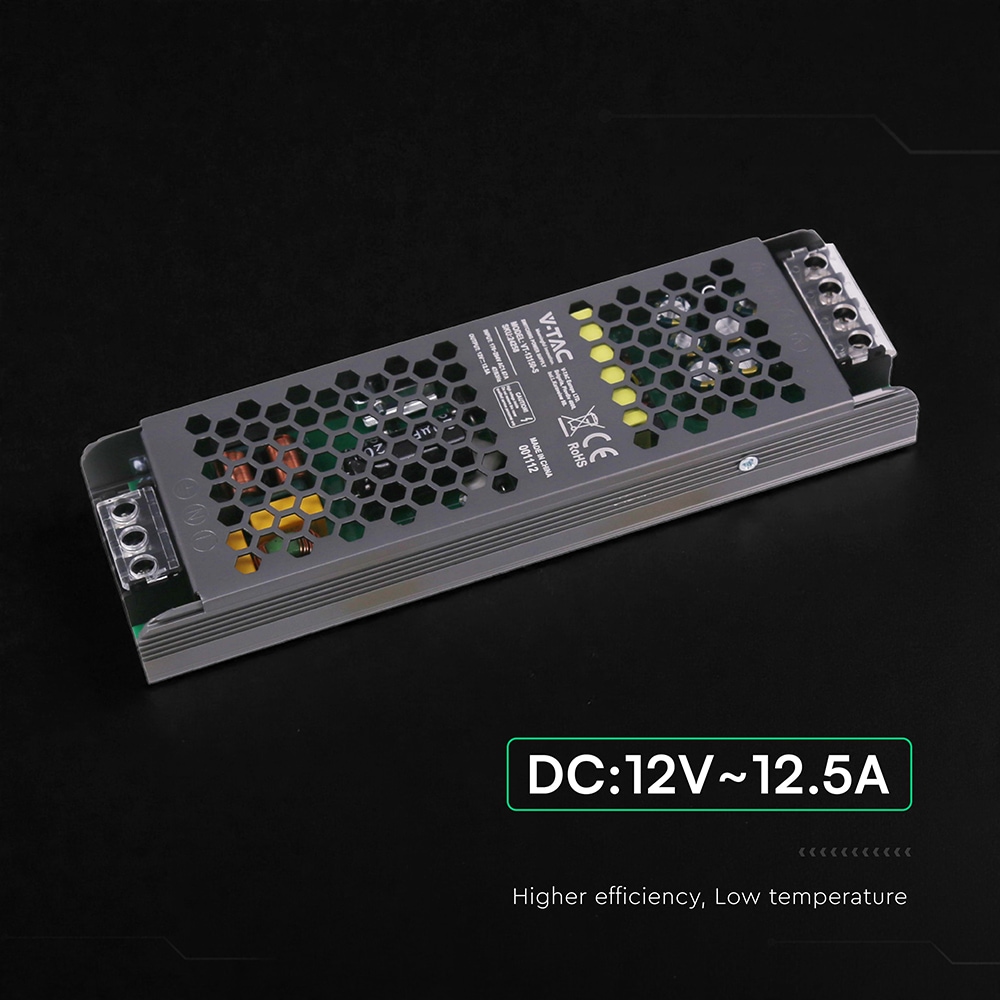 V-TAC Schaltnetzteil, VT-24258, 12V/12,5A, 150W, IP20