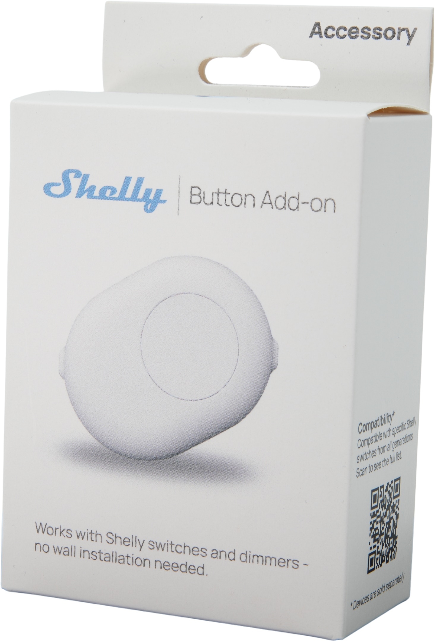 SHELLY Button Add-On, weiß