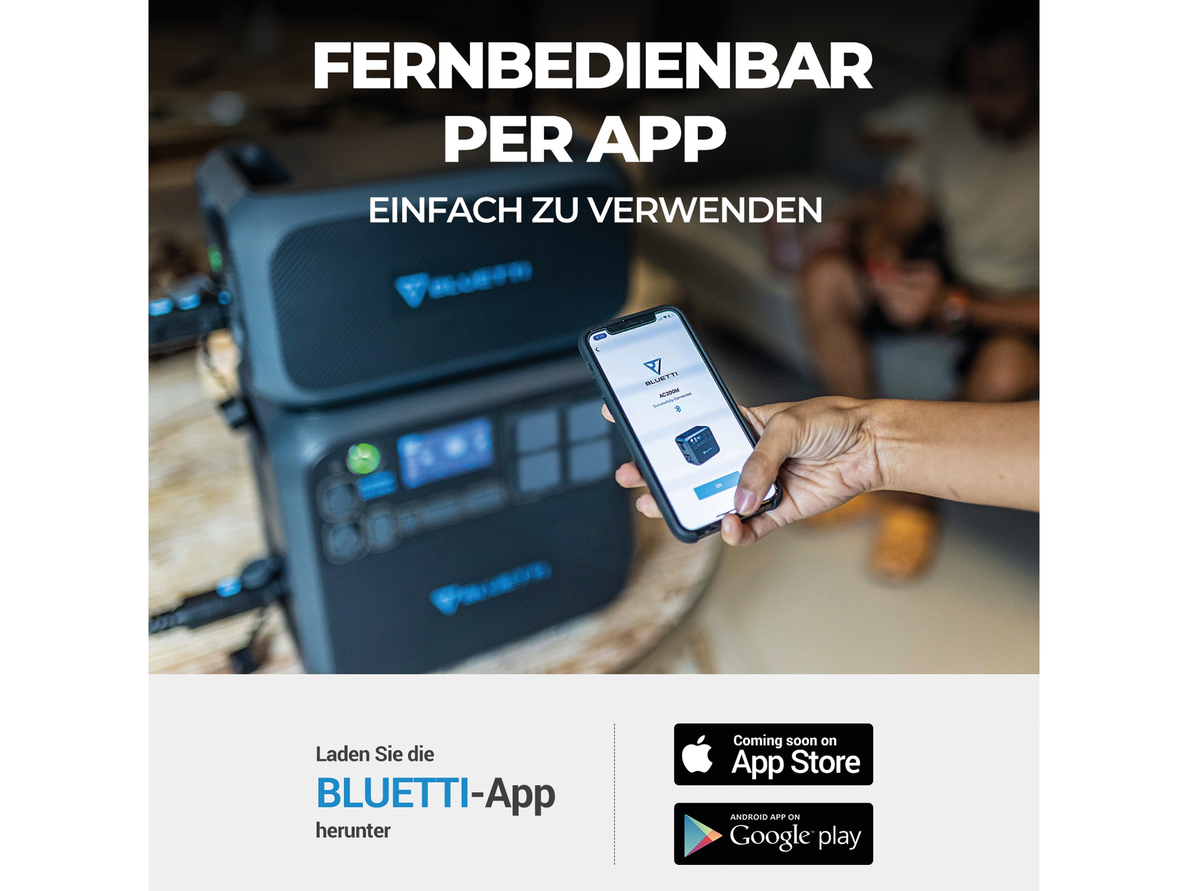 BLUETTI Powerstation-Set AC200Max + 200 W Solarmodul