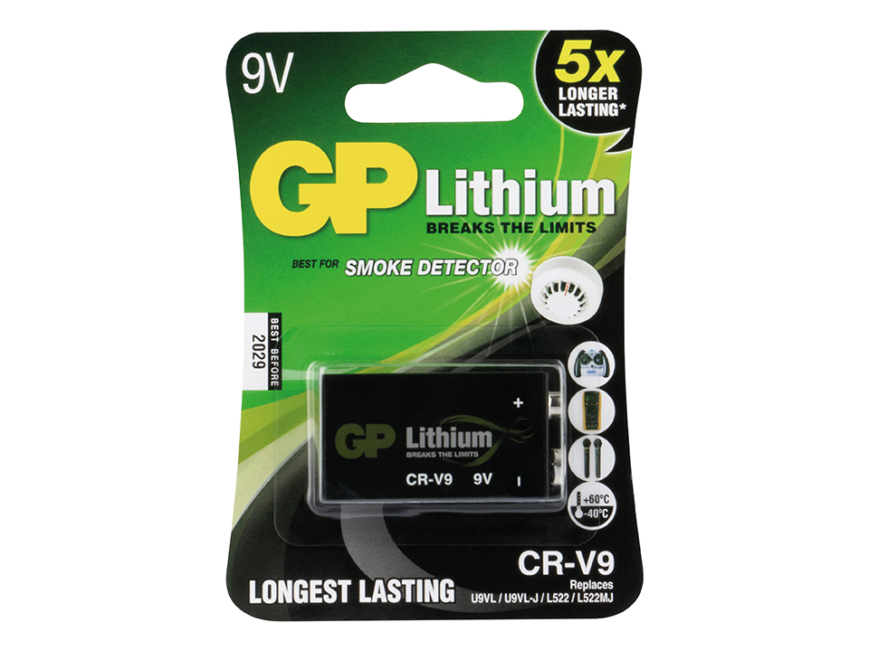 GP Lithium 9V-Block Batterie, 1,5 V GP Lithium 9V-Block