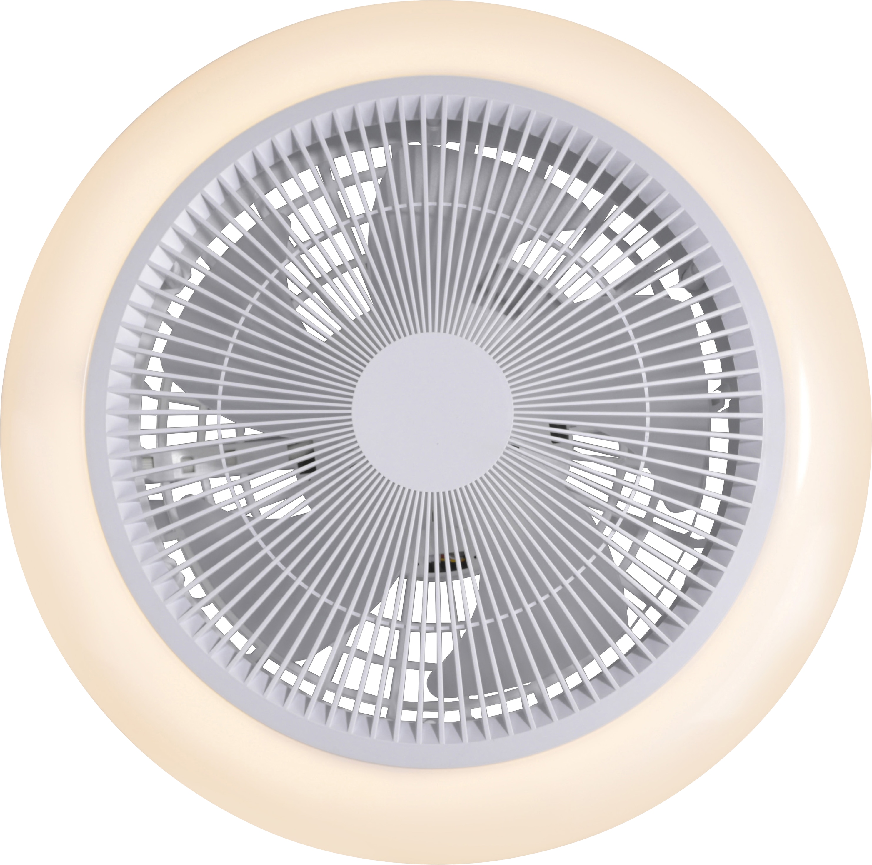 JUST LIGHT LED-Deckenleuchte 14623-16, mit Ventilator, 22W, 3000lm, CCT, RGB, IP20, weiß