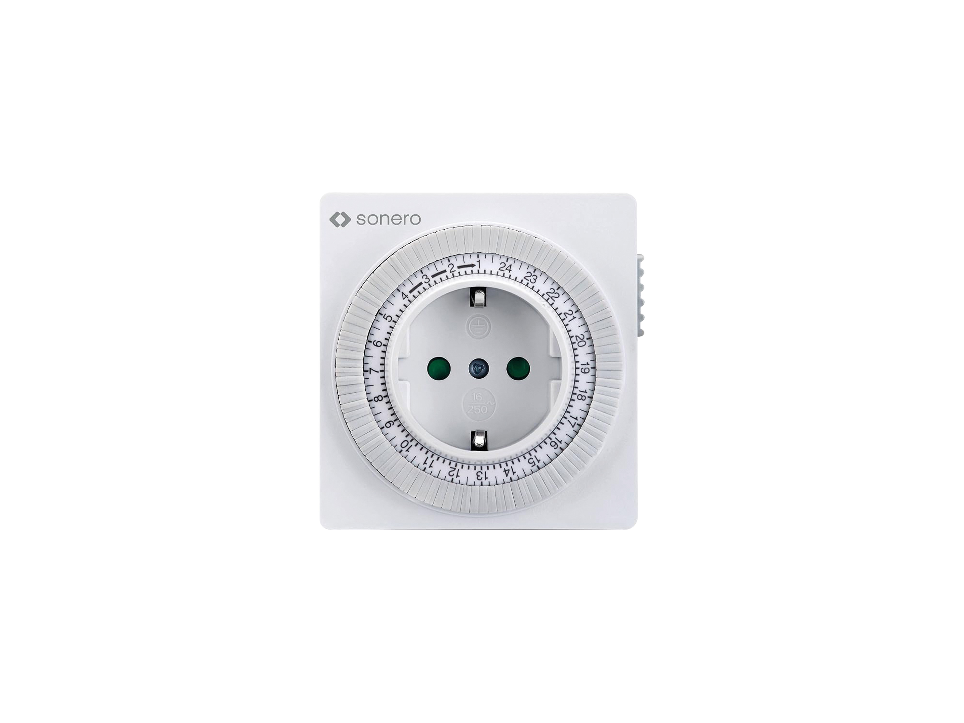 Zeitschaltuhr SONERO X-MOT-10, mechanisch, IP20, 350 Watt, weiß