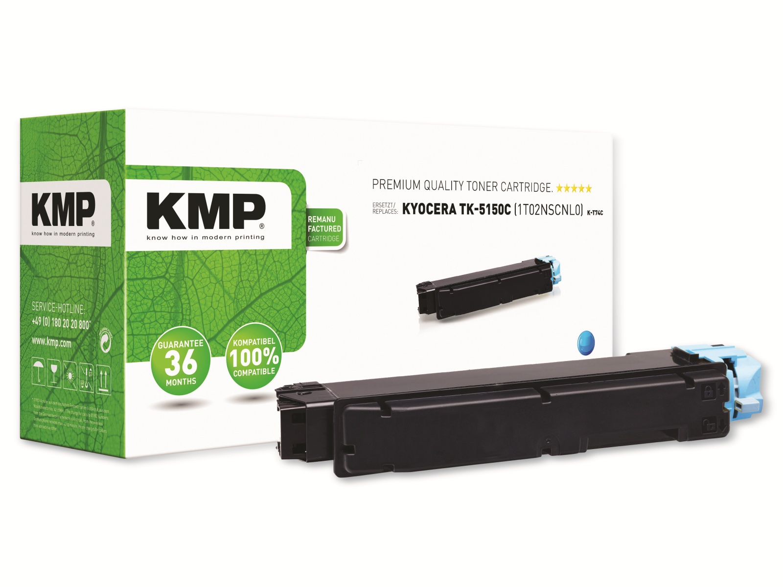 KMP Toner K-T74C, kompatibel zu KYOCERA