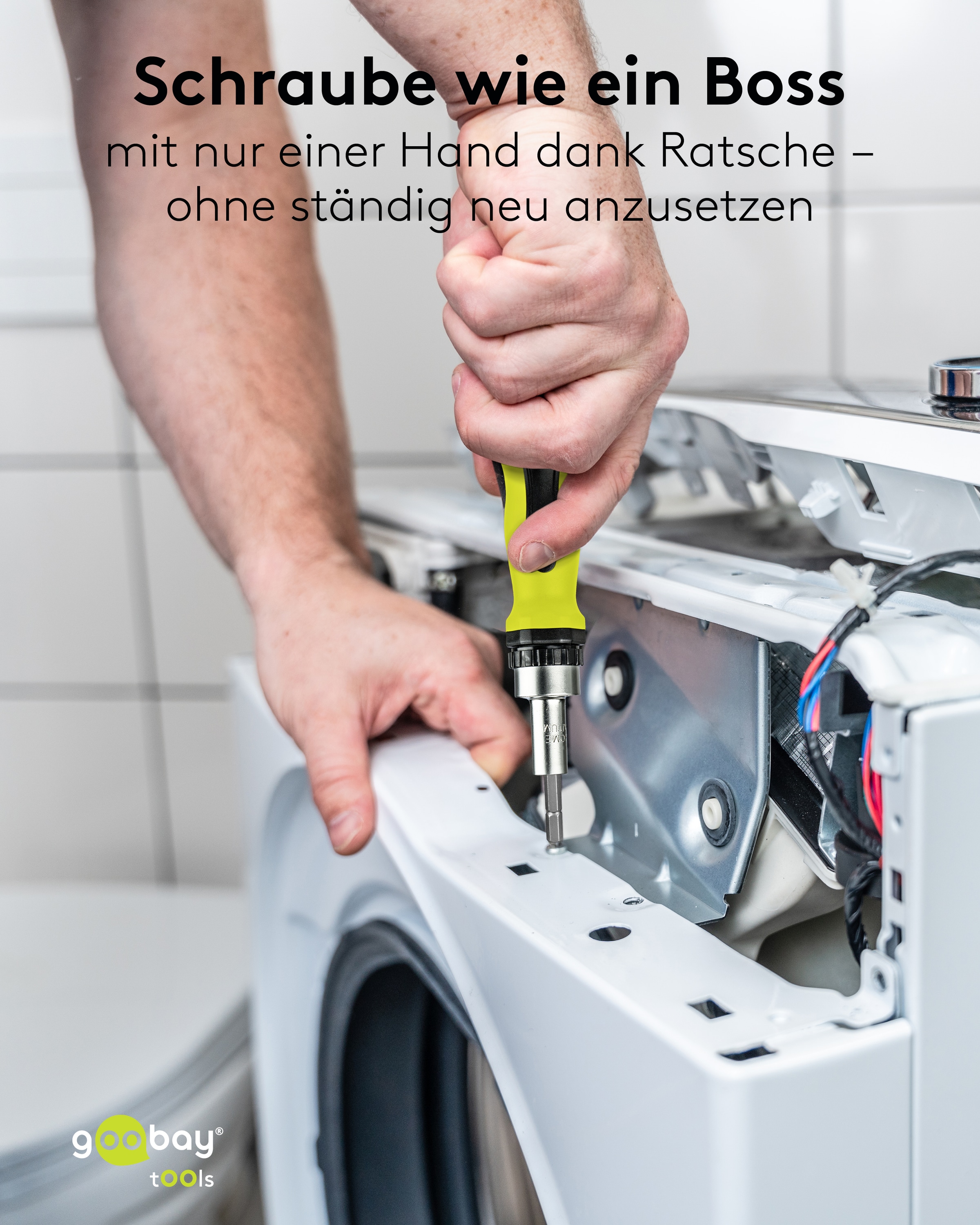 GOOBAY TOOLS Schraubendreher-Set, 77844, mit 100-tlg. Bitsatz