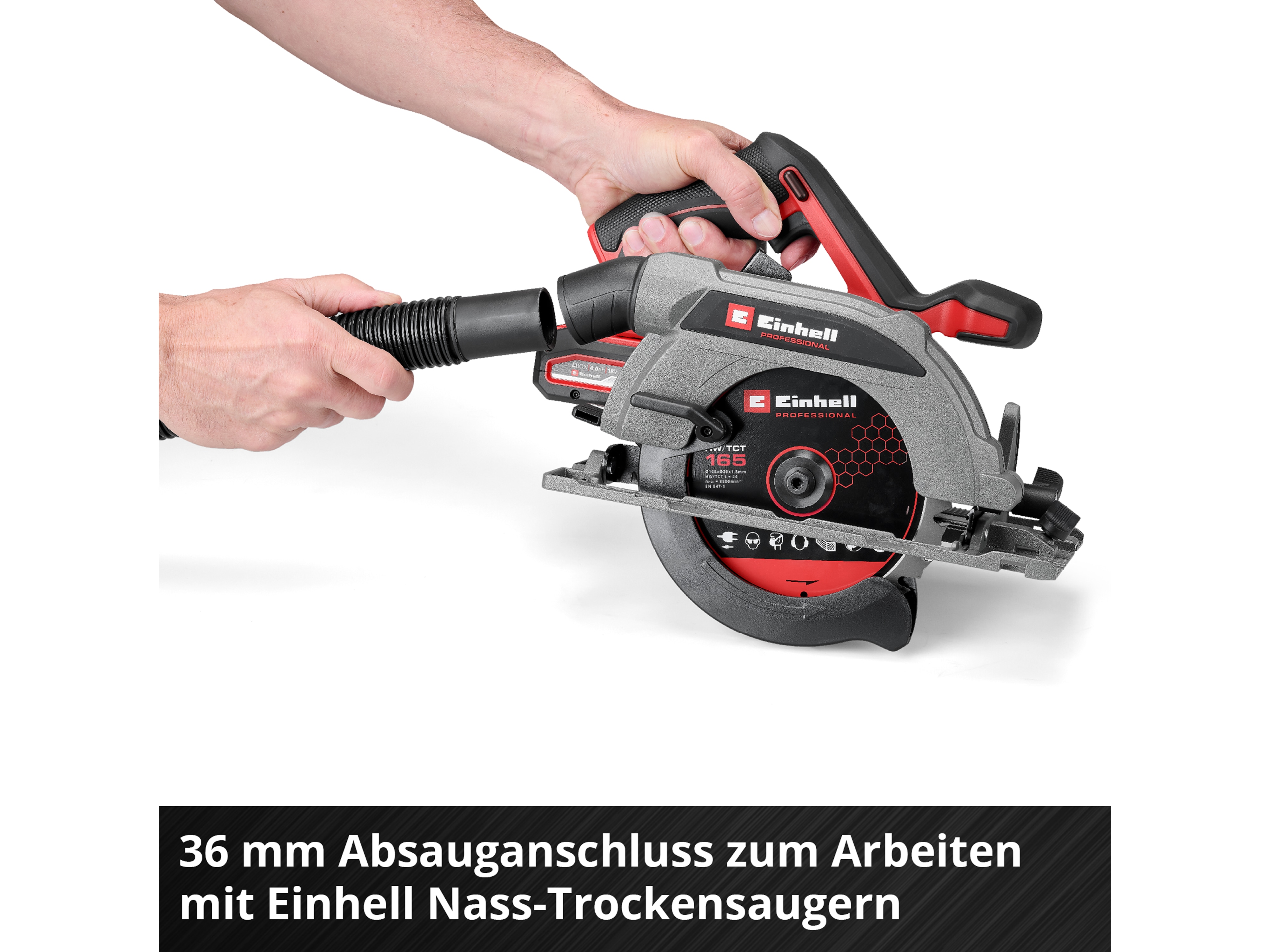 EINHELL PROFESSIONAL Akku-Handkreissäge TP-CS 18/165 Li BL, 4331225, Solo EINHELL PROFESSIONAL Akku-Handkreissäge TP-CS 18/165 Li BL, 4331225, Solo