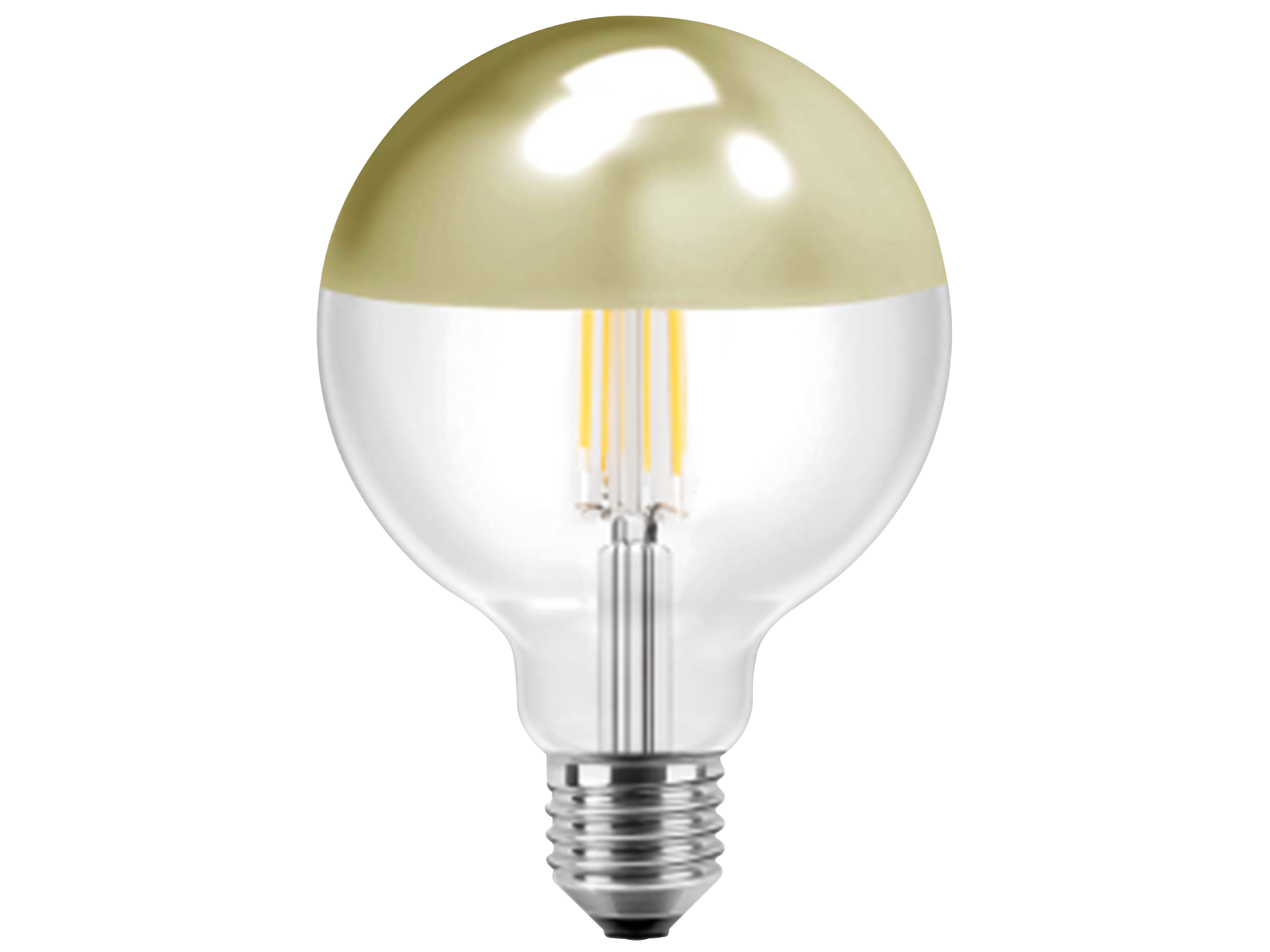 BLULAXA LED-Filament-Lampe, Vintage, EEK: F, 7W, 645lm, 2700K, Gold, G125