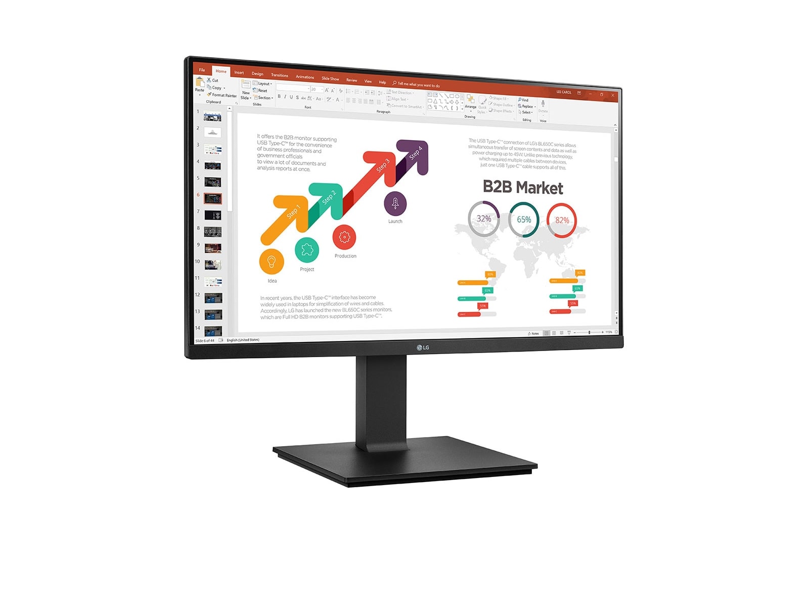 LG Monitor 61cm/24'', 24BP450Y-B