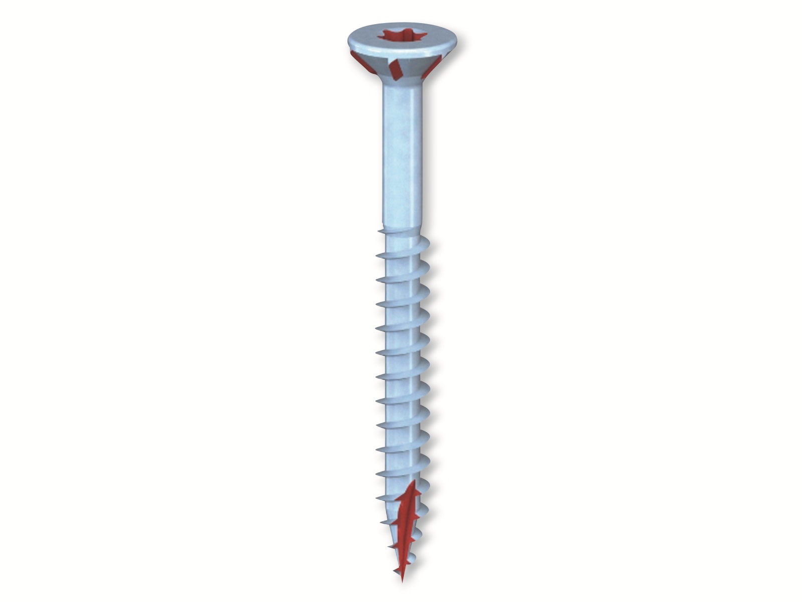 REISSER Spanplattenschrauben R2 plus, Flaseko, Teilgewinde, 3,5 x 45, Stahl, Schneidkerbe, 200 Stück