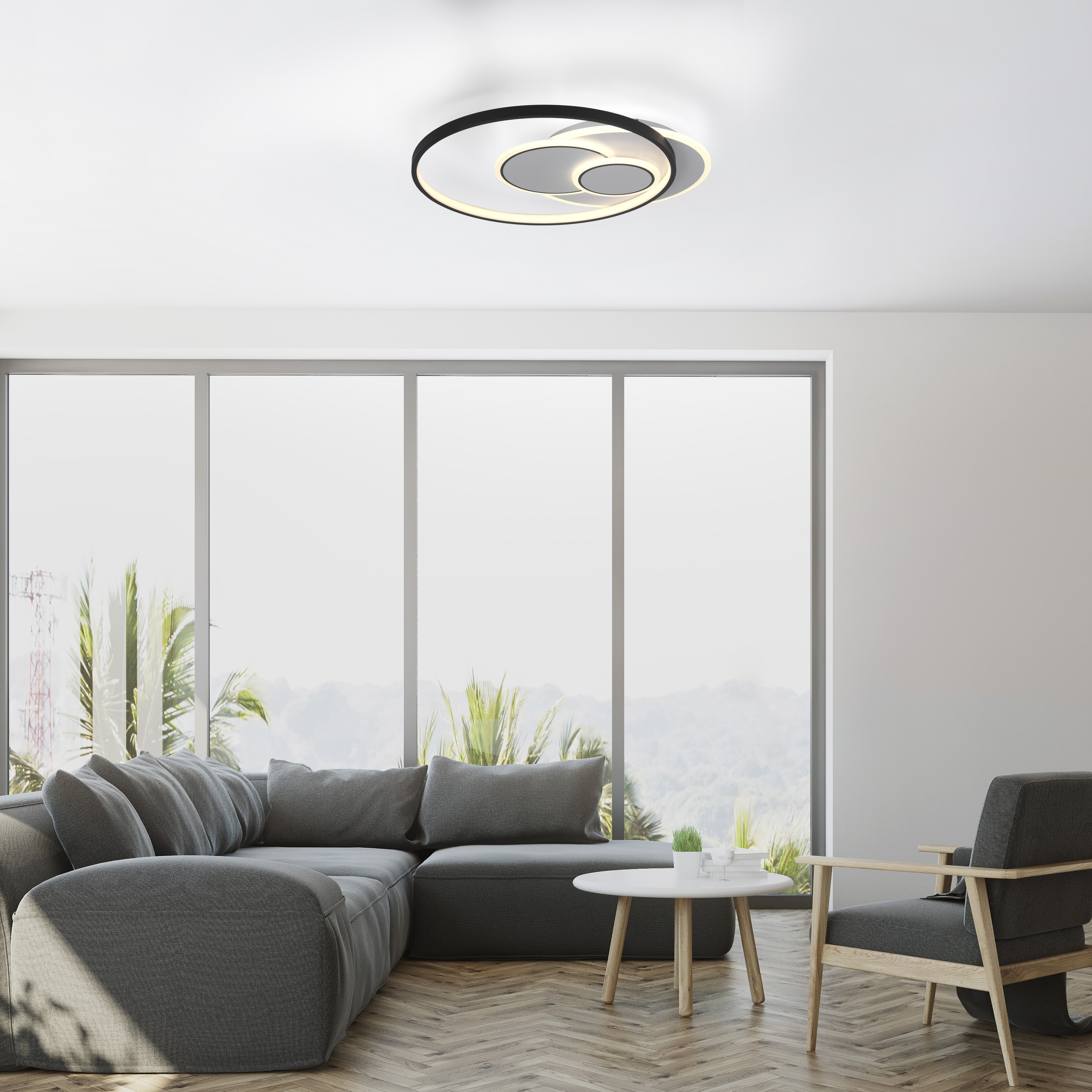 PAUL NEUHAUS LED-Deckenleuchte 6392-16 weiss, 27 W, 3800 lm, 3000 K