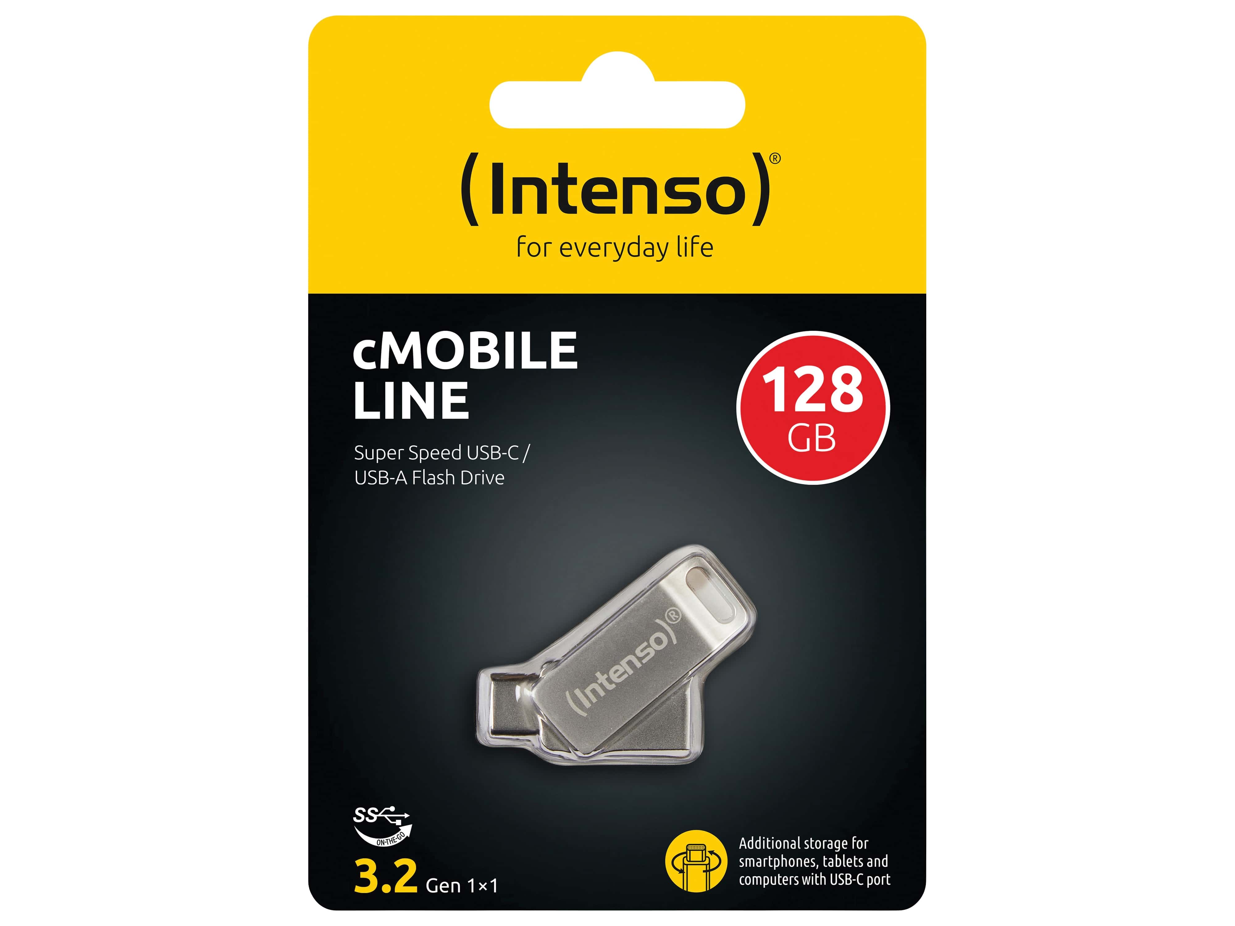 INTENSO USB 3.2 cMobile Line, 128 GB, silber