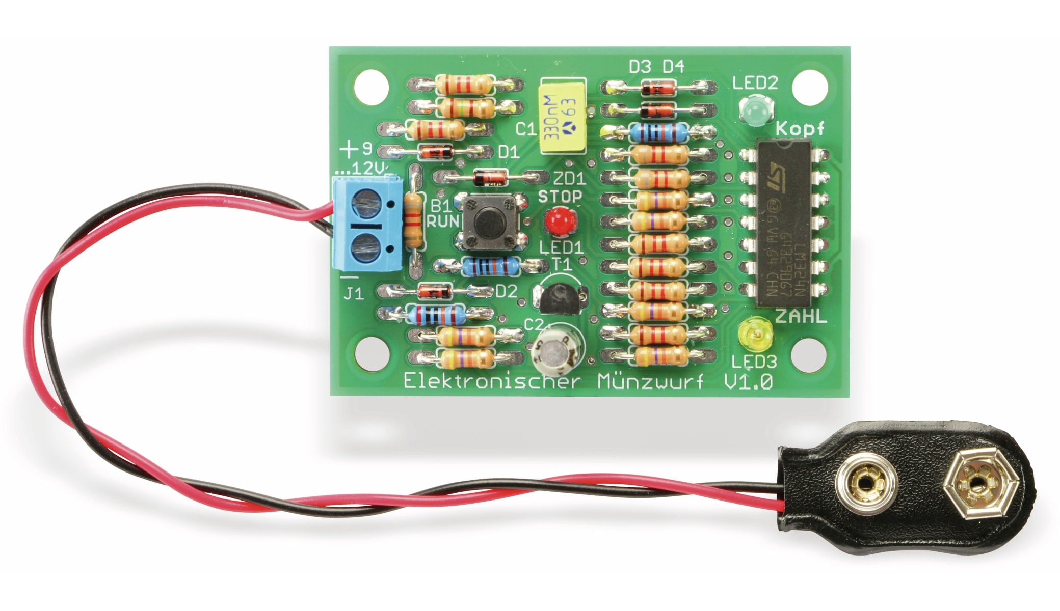 Bausatz "Elektronischer Münzwurf" V1.0
