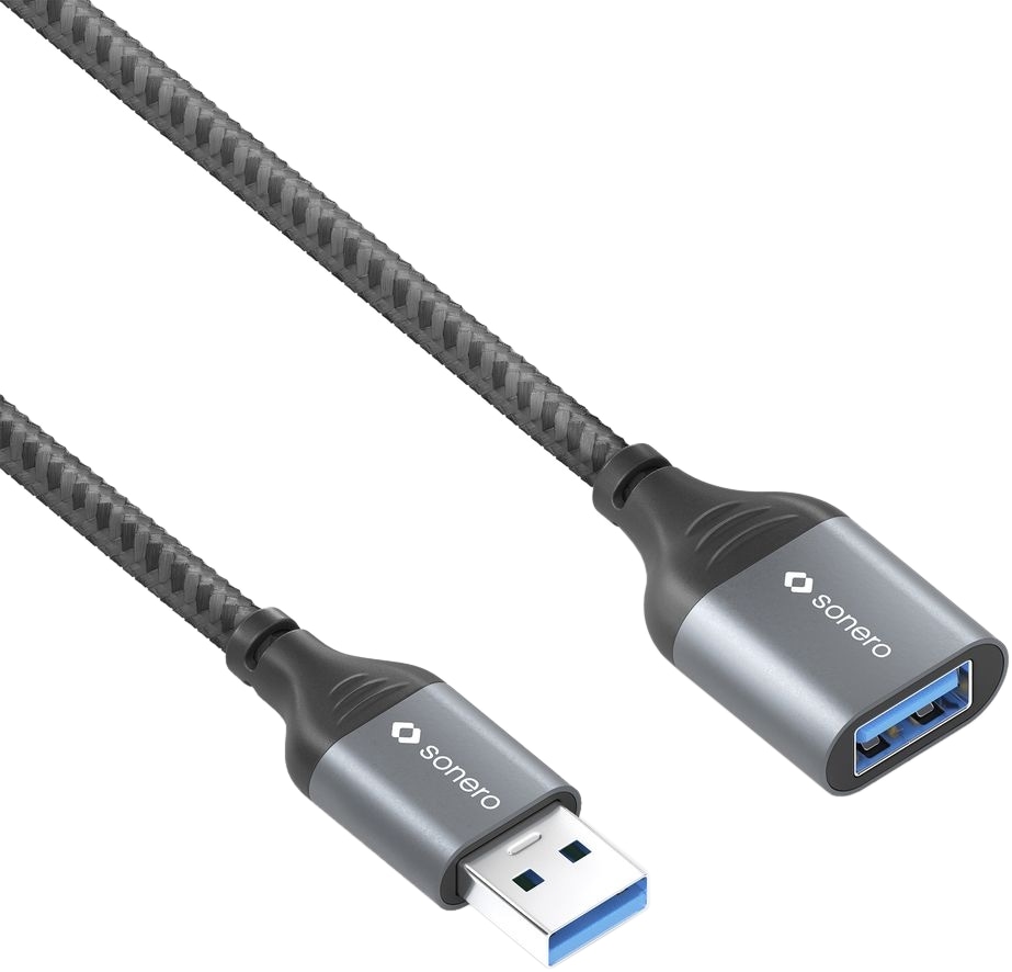 SONERO USB 3.0 Verlängerung SPC-U055-010 1m grau-schwarz SONERO USB 3.0 Verlängerung SPC-U055-010 1m grau-schwarz
