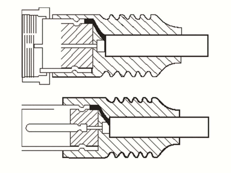 S-IMPULS SAT-Antennenanschlusskabel, F-Stecker/Koaxstecker, weiß, 5 m