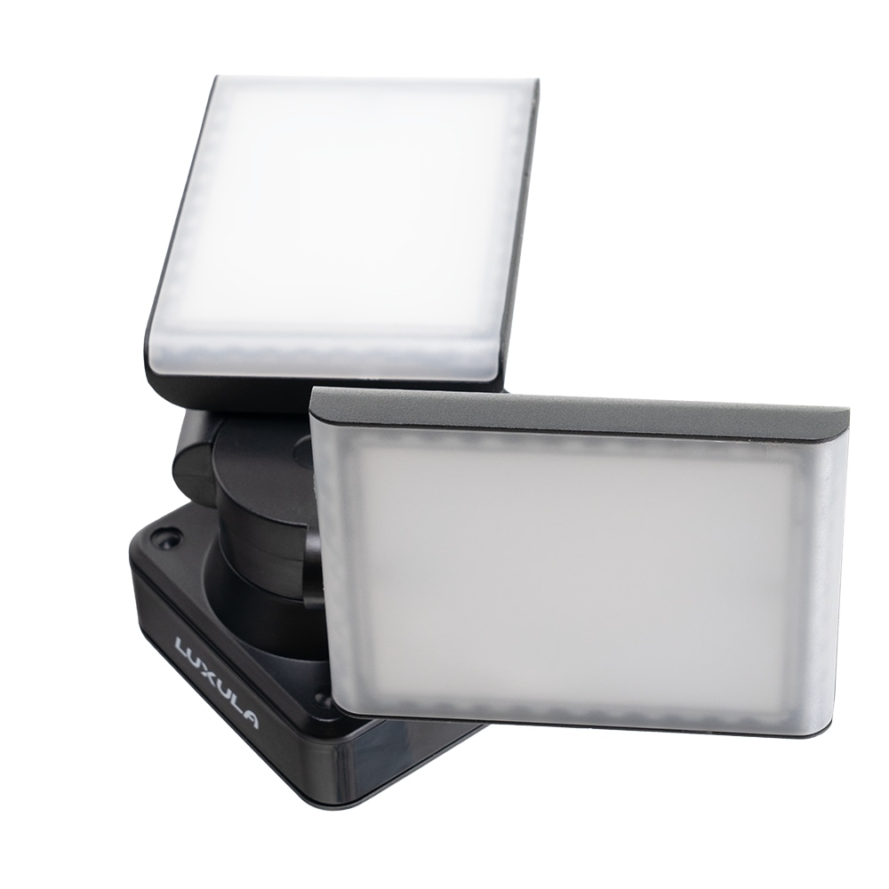 LUXULA LED-Fluter LX400190, 2-köpfig, 2x 15 W, 3200 lm, 4000 K, schwarz