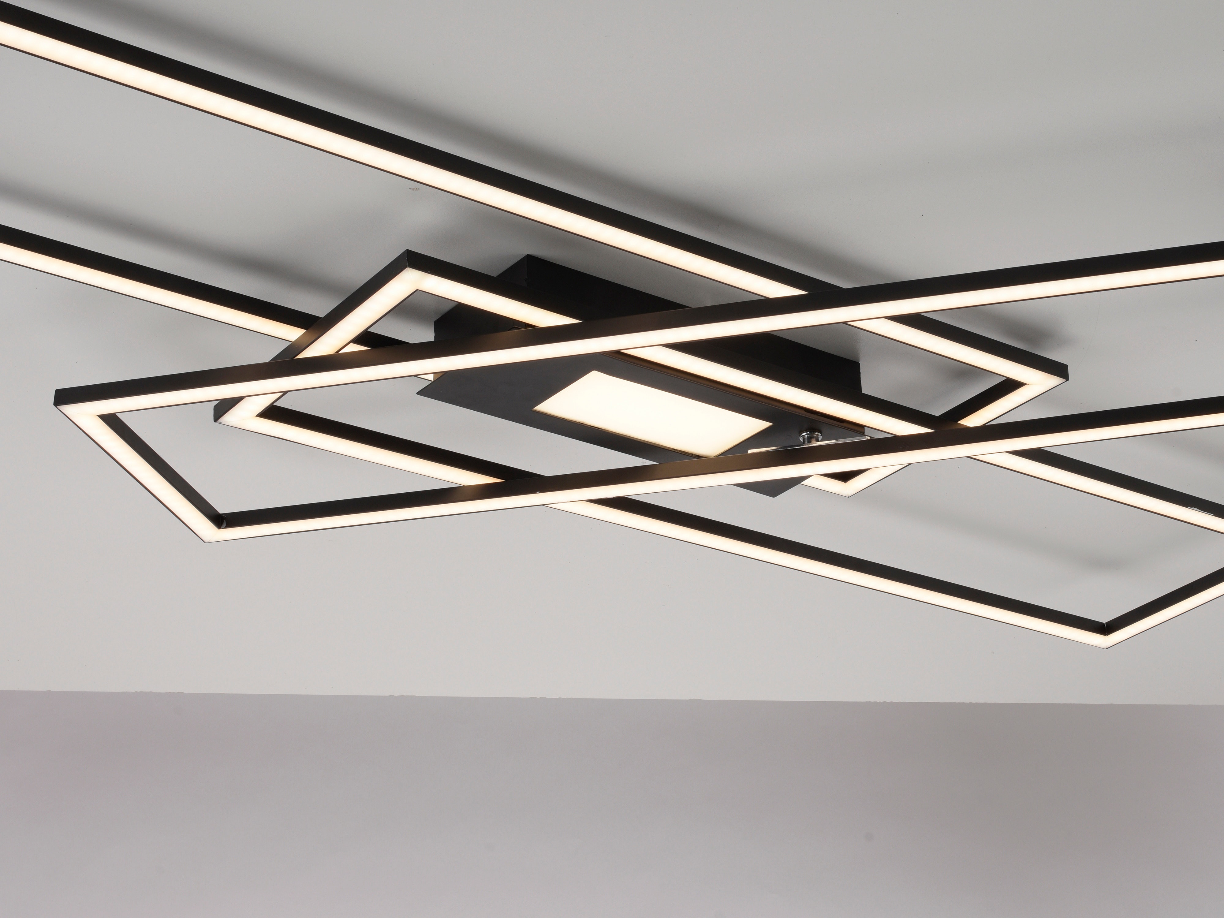 JUST LIGHT LED-Deckenleuchte 14693-18, 45W, 5500lm, schwarz