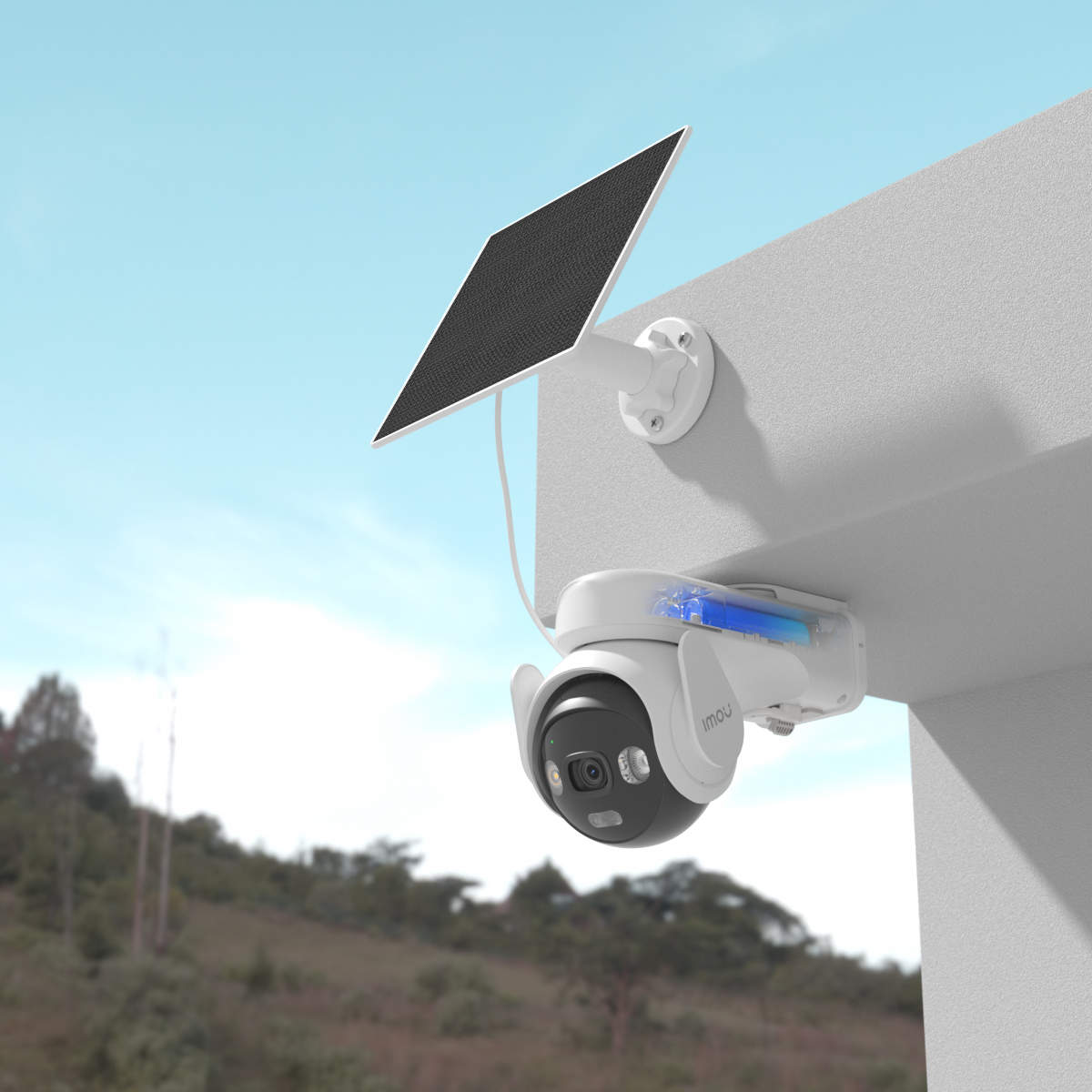 IMOU Überwachungskamera AOV Dual Kit, mit Solarpanel, außen, weiß