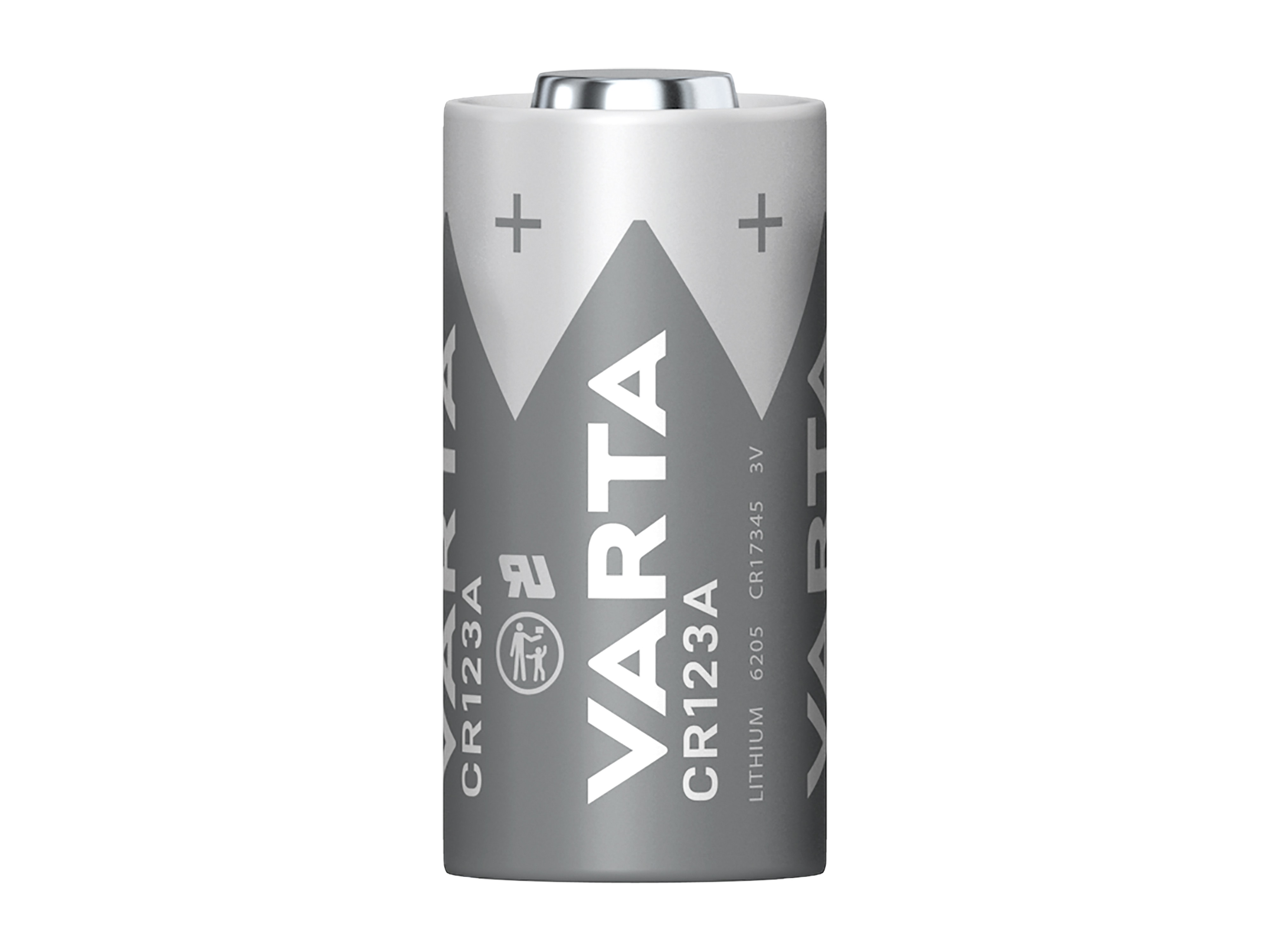 VARTA Lithium-Batterie, CR123A, 3V, Photo, 2 Stück VARTA Lithium-Batterie, CR123A, 3V, Photo, 2 Stück