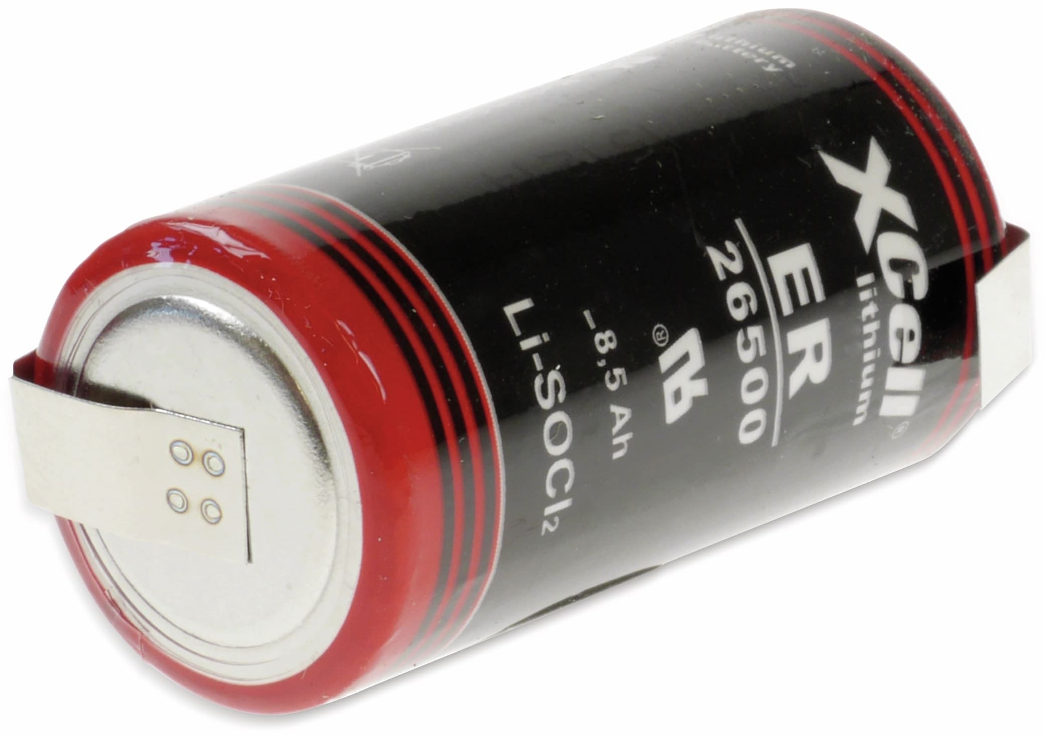 KRAFTMAX Lithium-Batterie LS26500, C, mit Z-Lötfahne, 3,6 V-, 9000 mAh