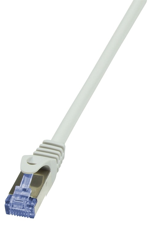 LOGILINK Patchkabel PrimeLine CAT.6A mit Cat.7 Rohkabel S/FTP grau 0,5m LOGILINK Patchkabel PrimeLine CAT.6A mit Cat.7 Rohkabel S/FTP grau 0,5m