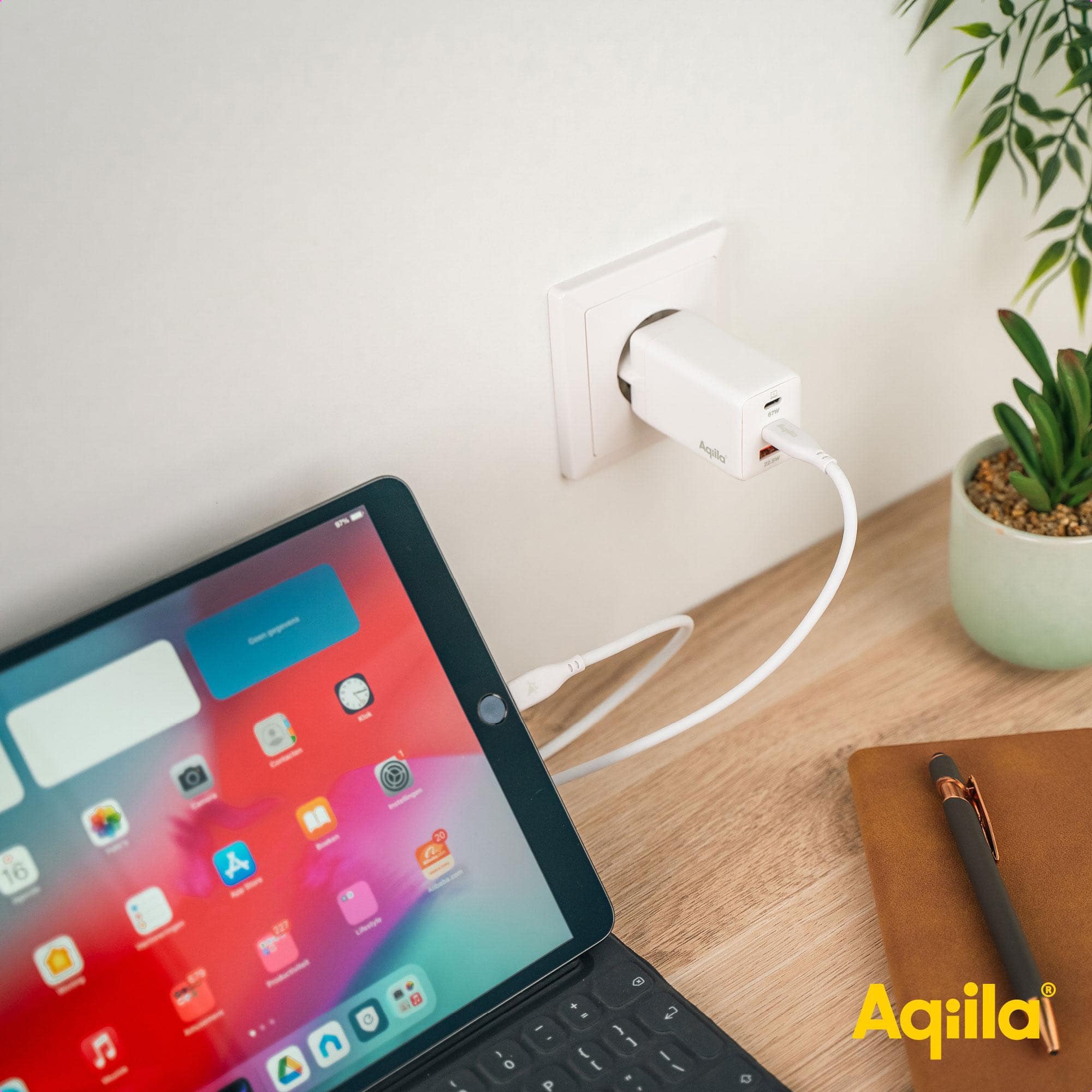AQIILA USB-Lader Chargebird W2, 45 W, 2-fach, 2x USB-C, weiß AQIILA USB-Lader Chargebird W2, 45 W, 2-fach, 2x USB-C, weiß