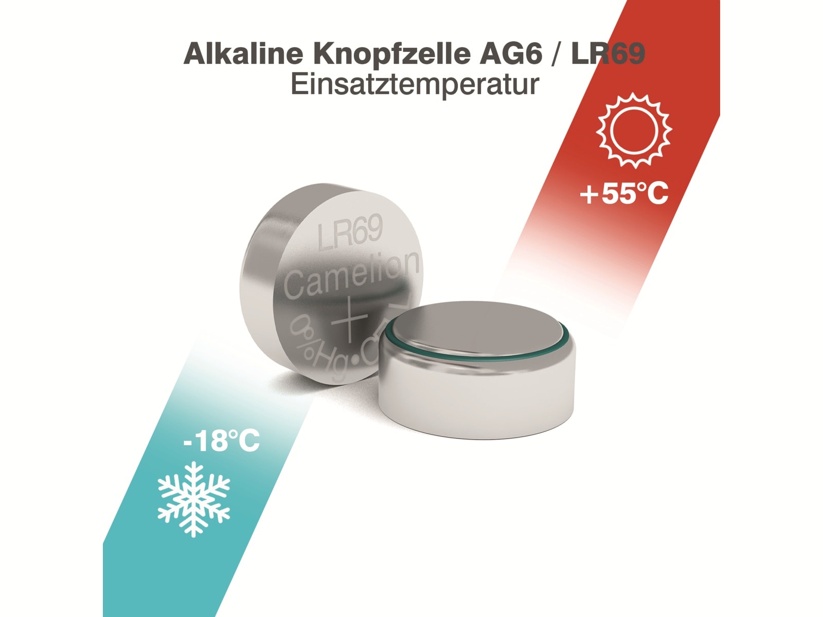 CAMELION Knopfzelle AG6, 2 St.